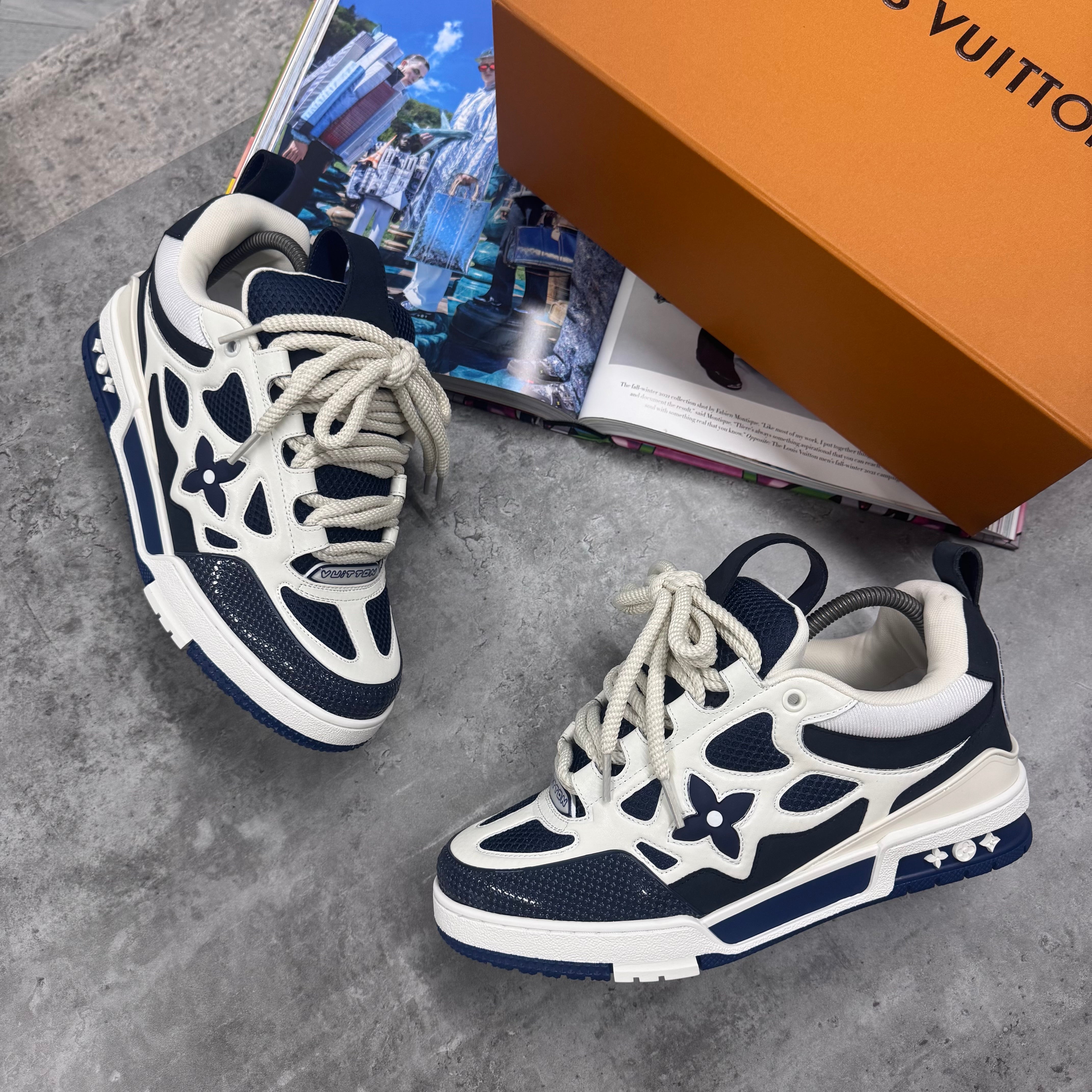 (PRE ORDER) LVE SKATE TRAINERS - NAVY