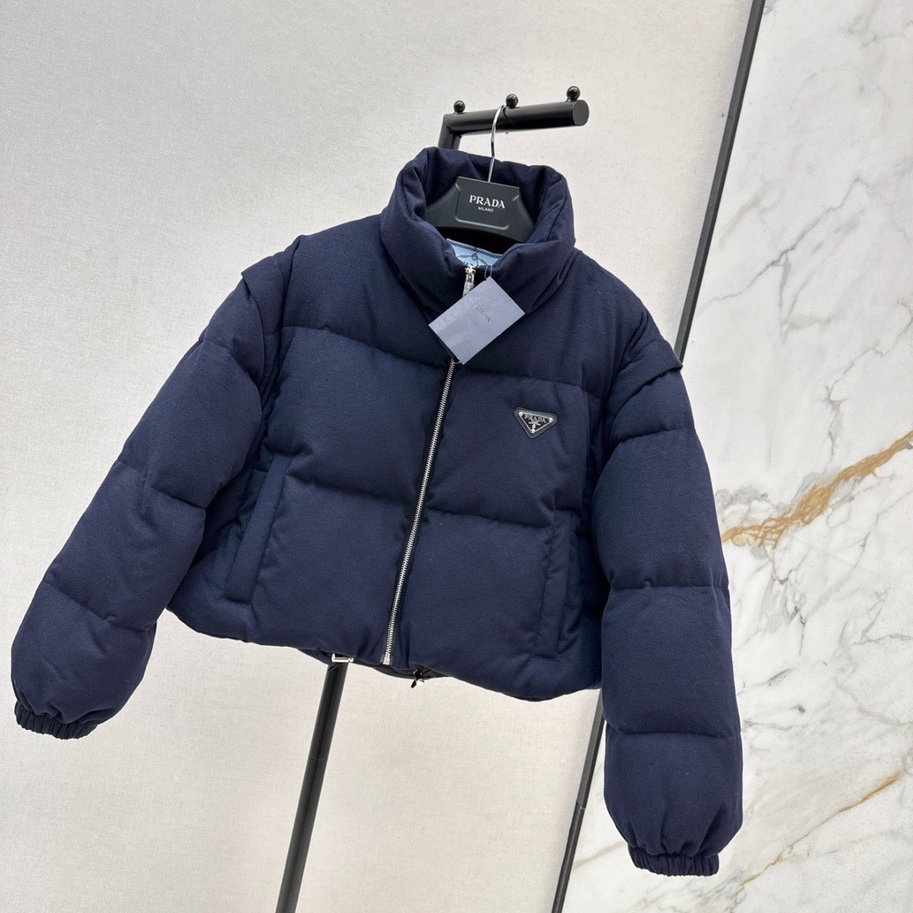 (PRE ORDER) PDA DETACHABLE PUFFER COAT - NAVY