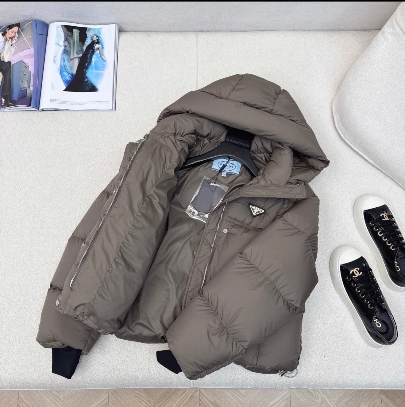 (PRE ORDER) PDA PUFFER COAT - BROWN