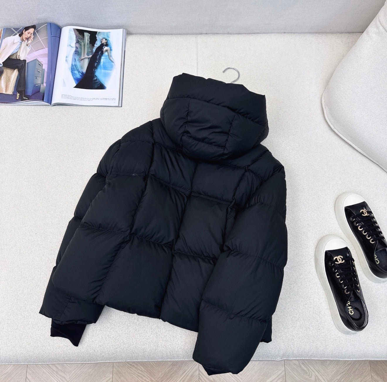 (PRE ORDER) PDA PUFFER COAT - BLACK
