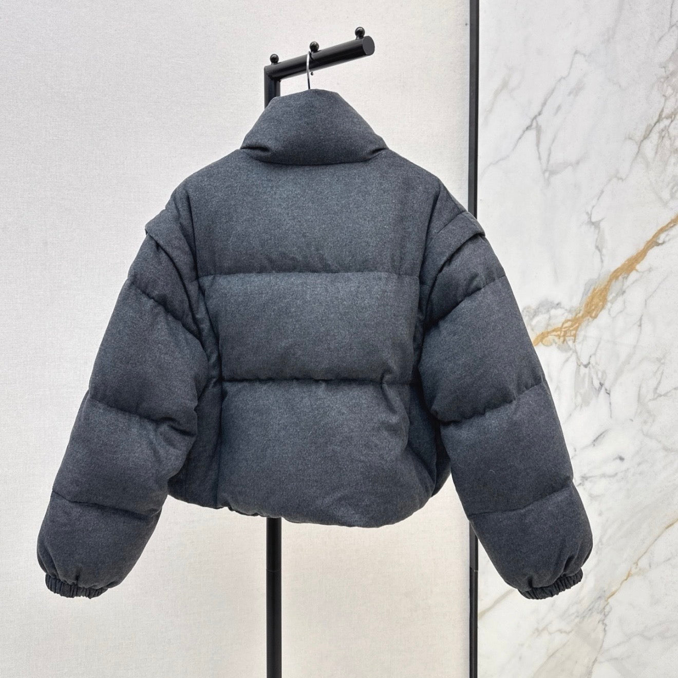 (PRE ORDER) PDA DETACHABLE PUFFER COAT - GREY