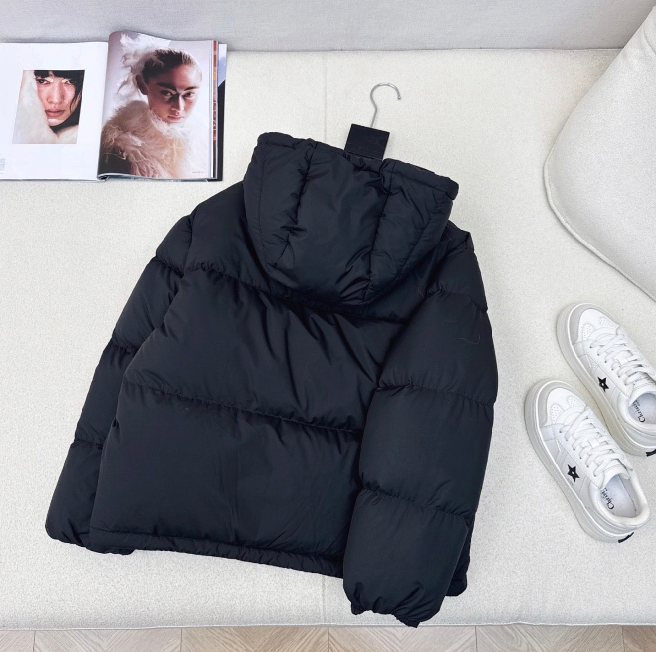 (PRE ORDER) PDA PUFFER COAT - BLACK