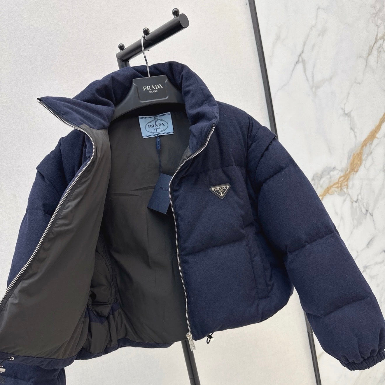 (PRE ORDER) PDA DETACHABLE PUFFER COAT - NAVY