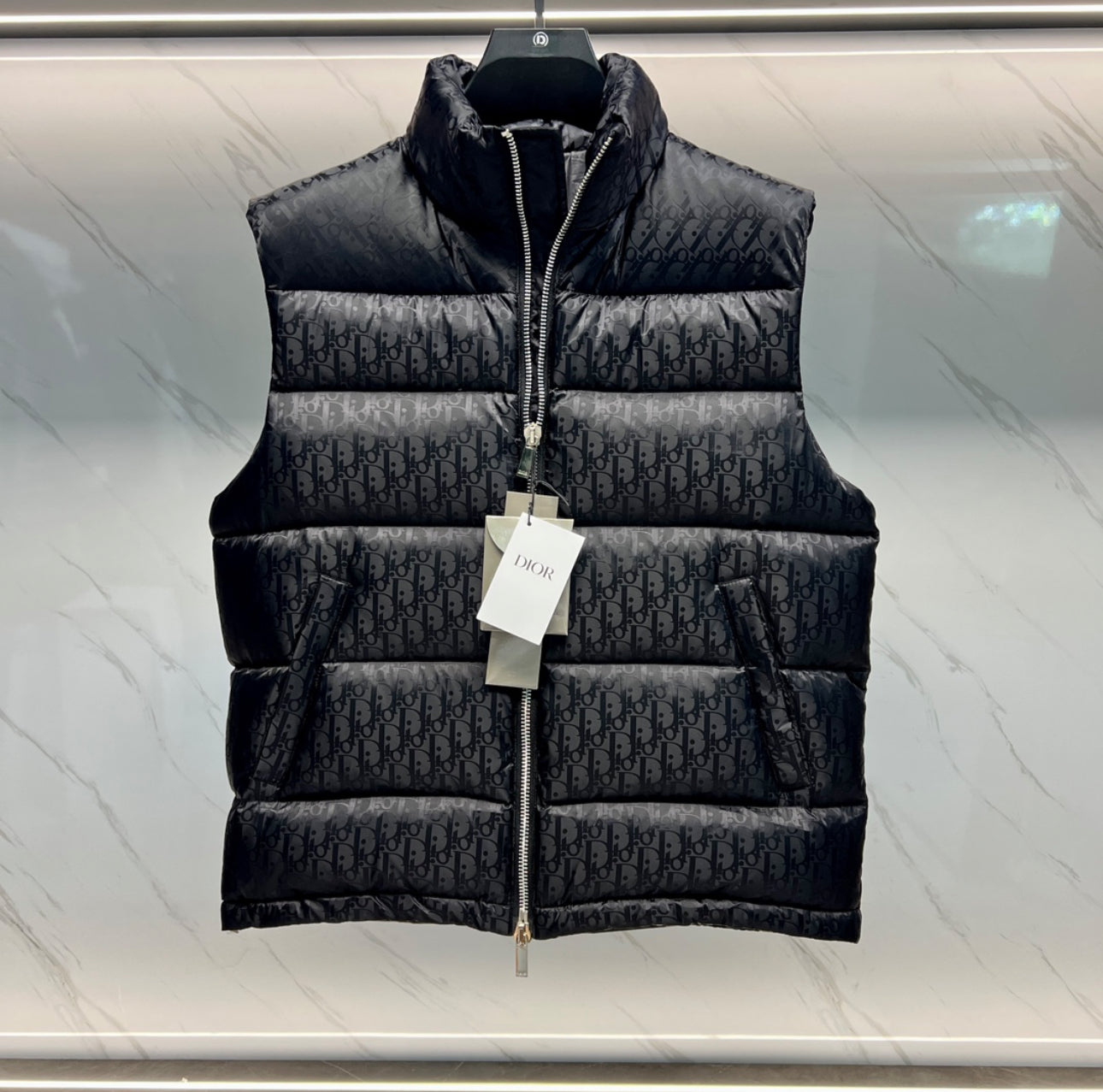 (PRE ORDER) CD OBLIQUE GILET - BLACK