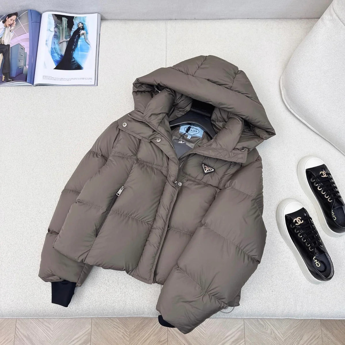 (PRE ORDER) PDA PUFFER COAT - BROWN