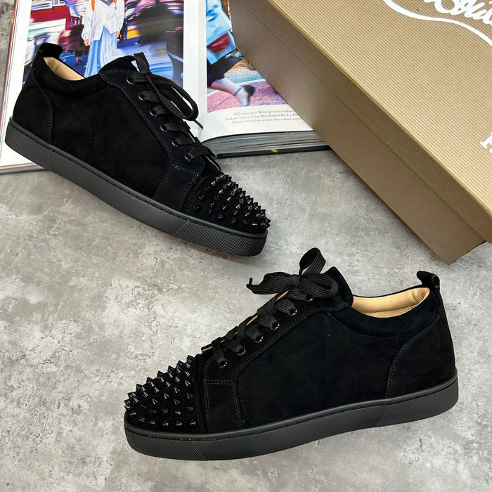 LOUB LOW SPIKE TRAINERS - BLACK (PRE ORDER)