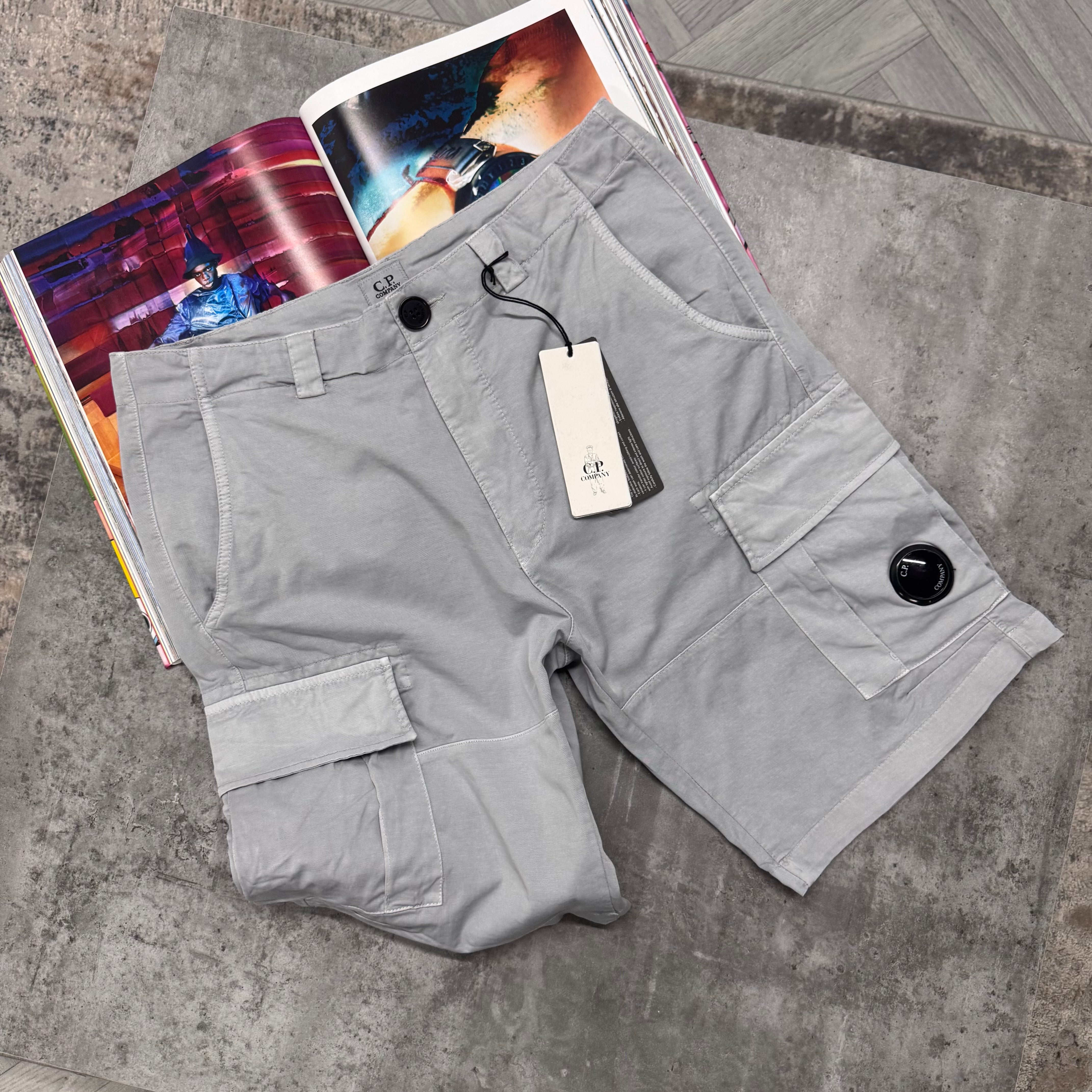 CP CARGO SHORTS - PEARL GREY