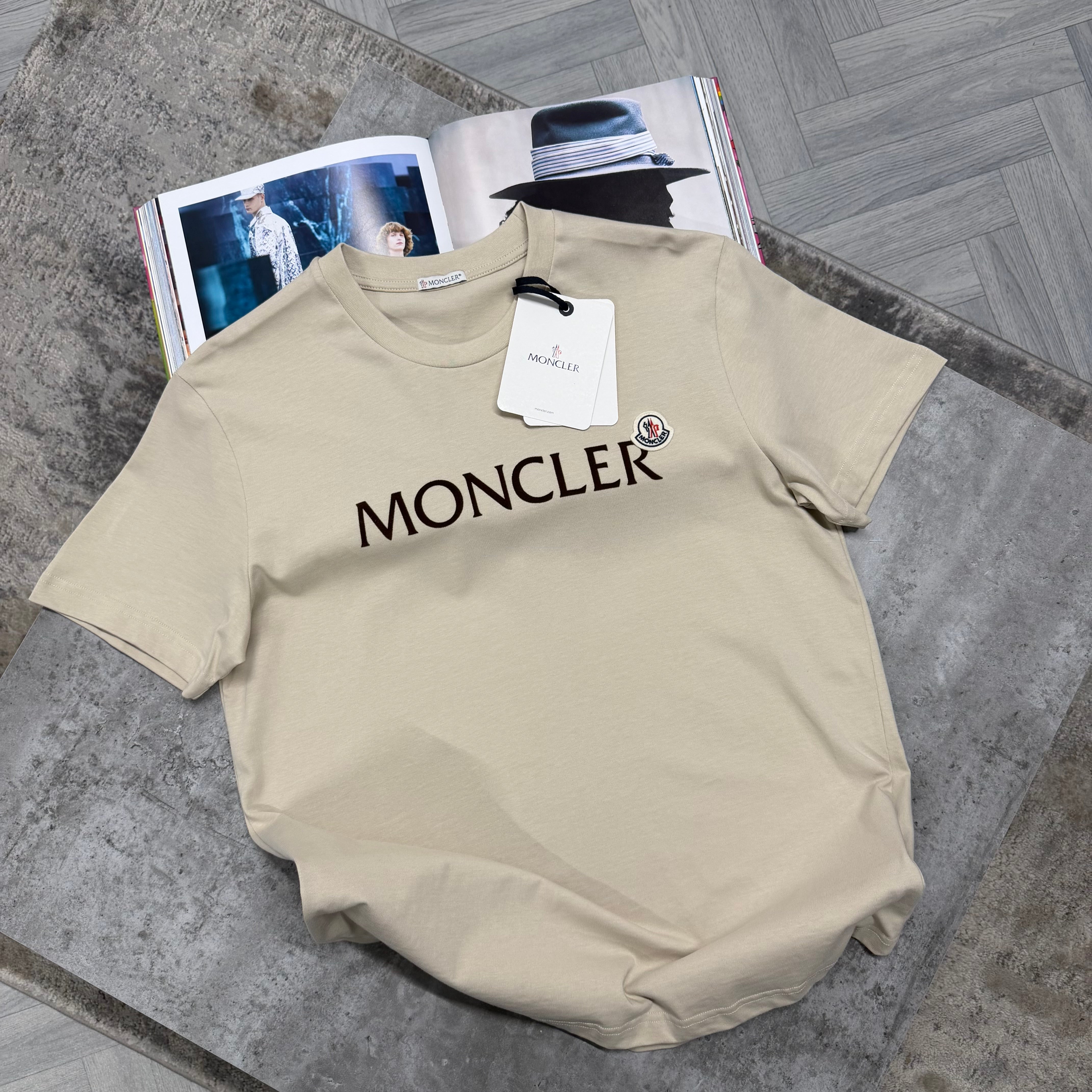 MNCLR LOGO T SHIRT - BEIGE