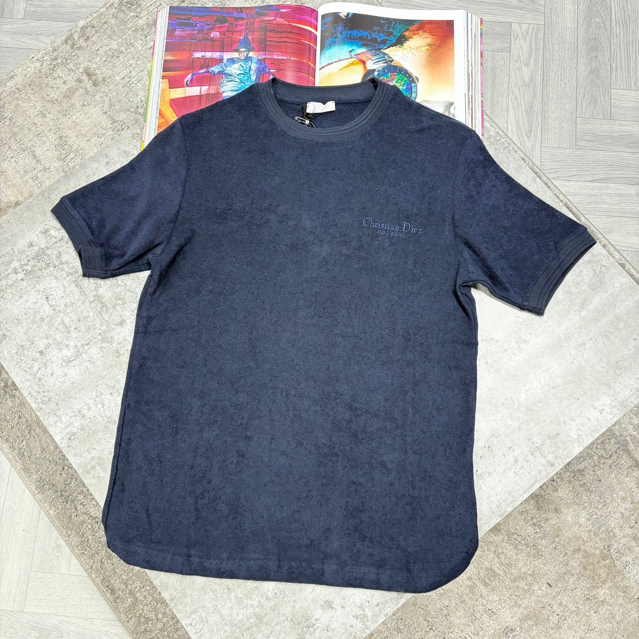 CD COUTURE TOWEL T SHIRT - NAVY