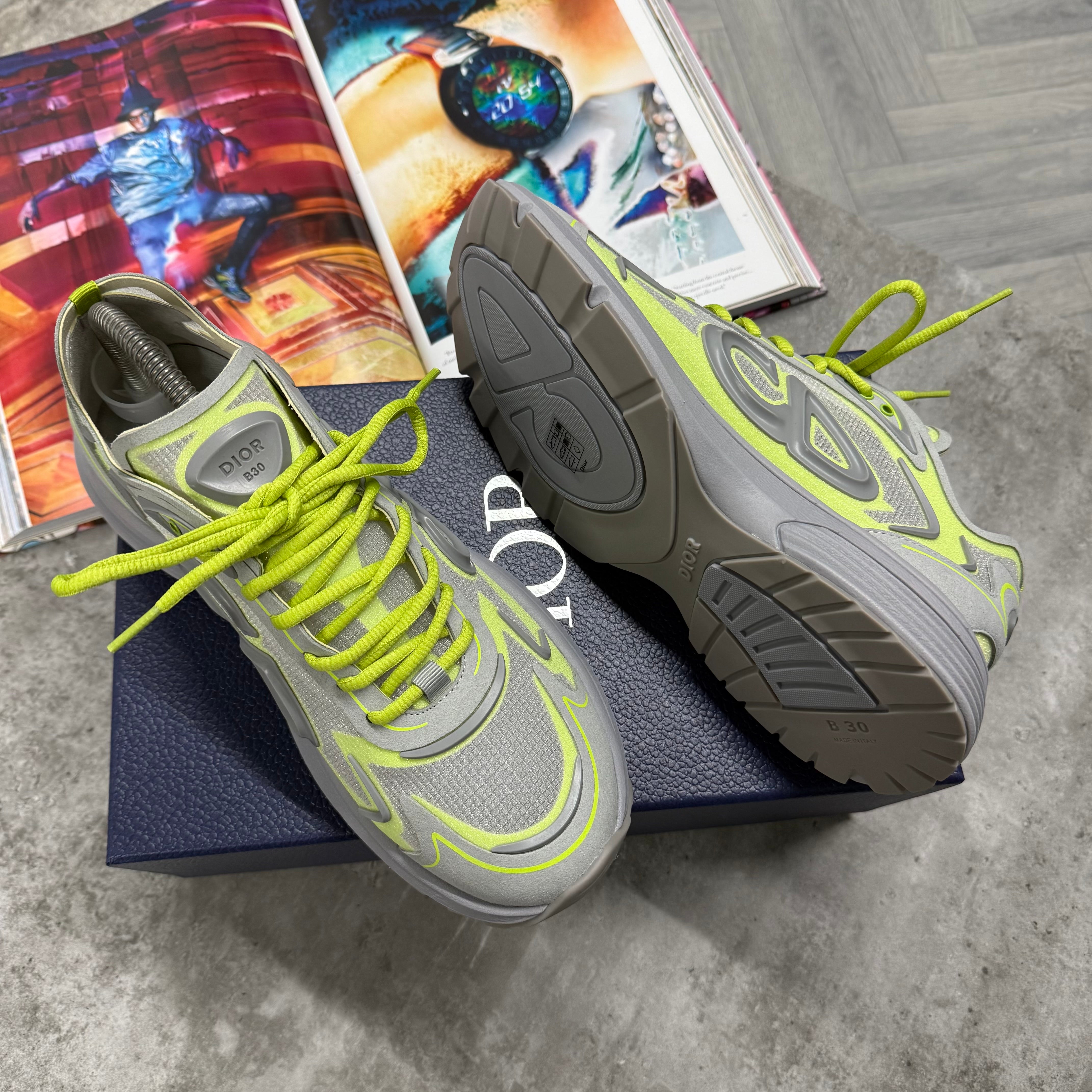 B30 TRAINER - GREY / LIME FROST