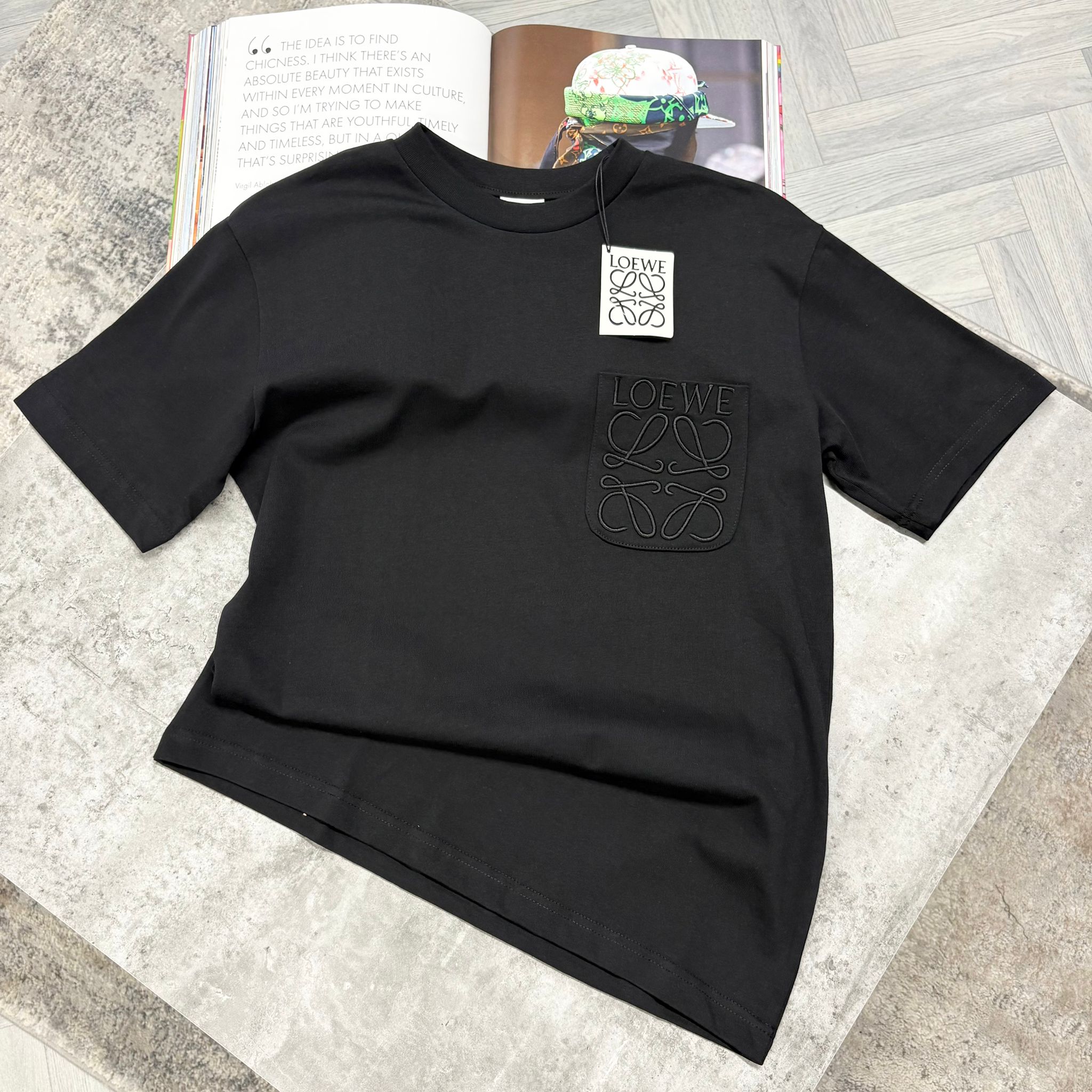 LWE POCKET LOGO T SHIRT - BLACK