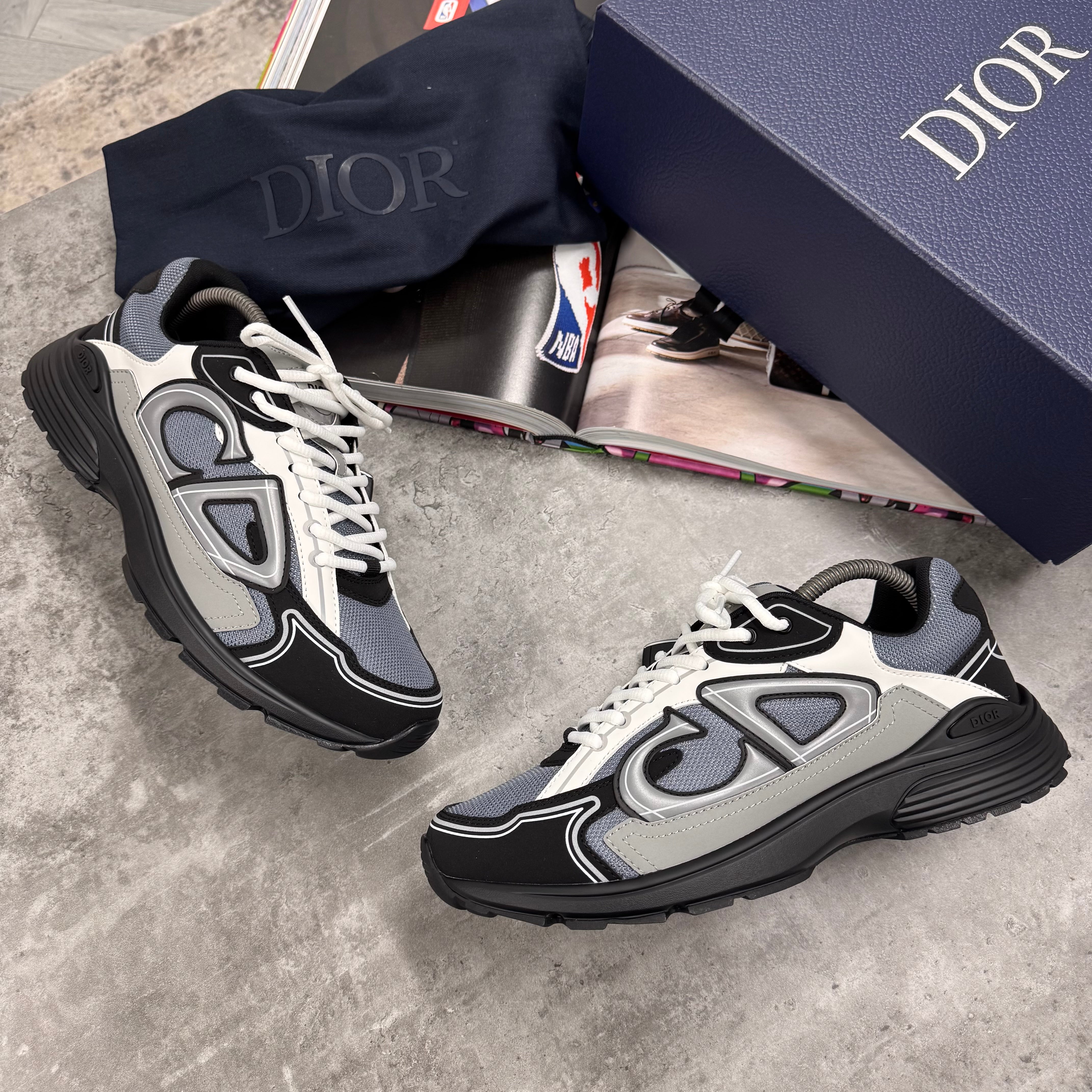 B30 TRAINERS BLACK GREY UK - Main Image