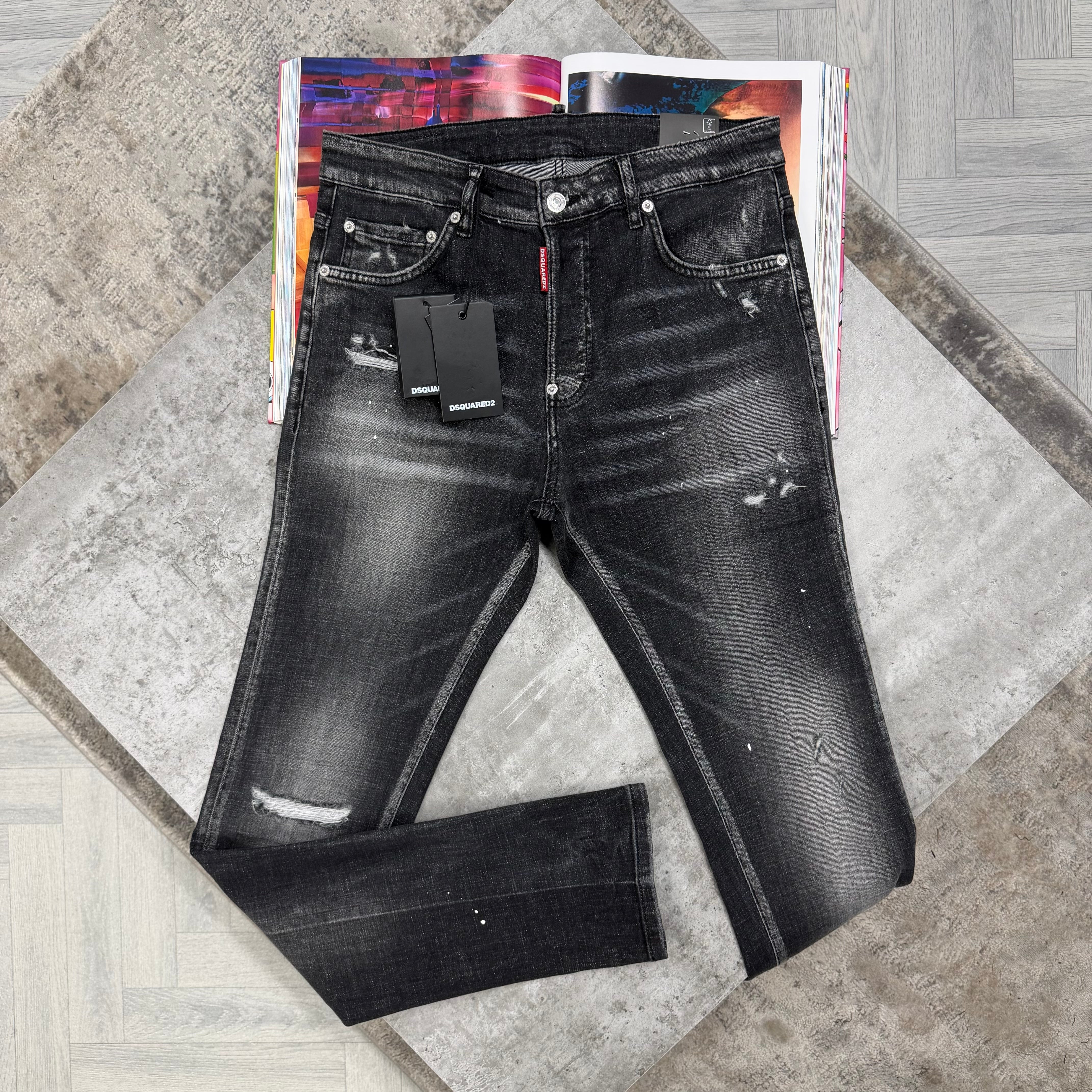 DSQ JEANS - BLACK