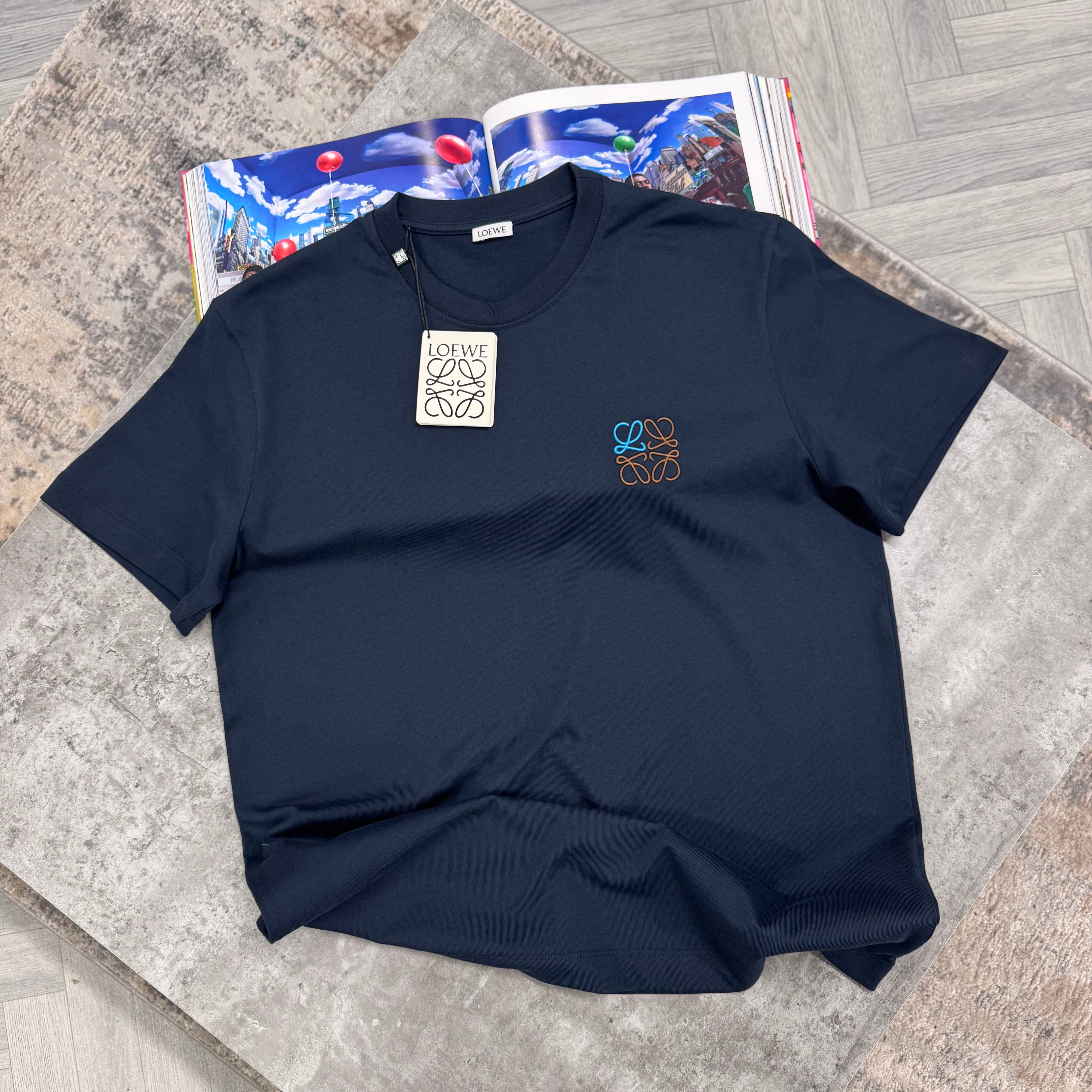 LWE SMALL LOGO T SHIRT - NAVY