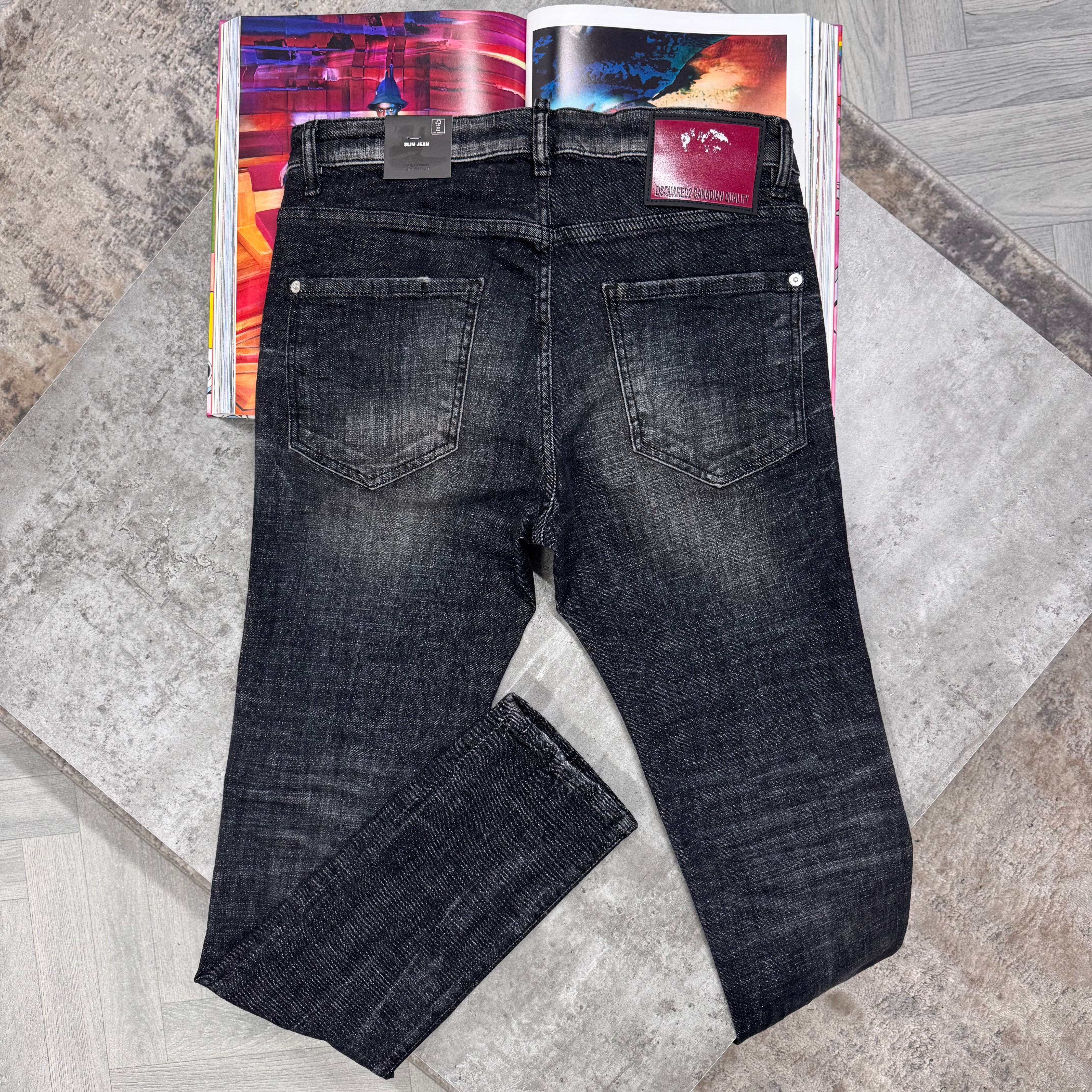 DSQ JEANS - BLACK