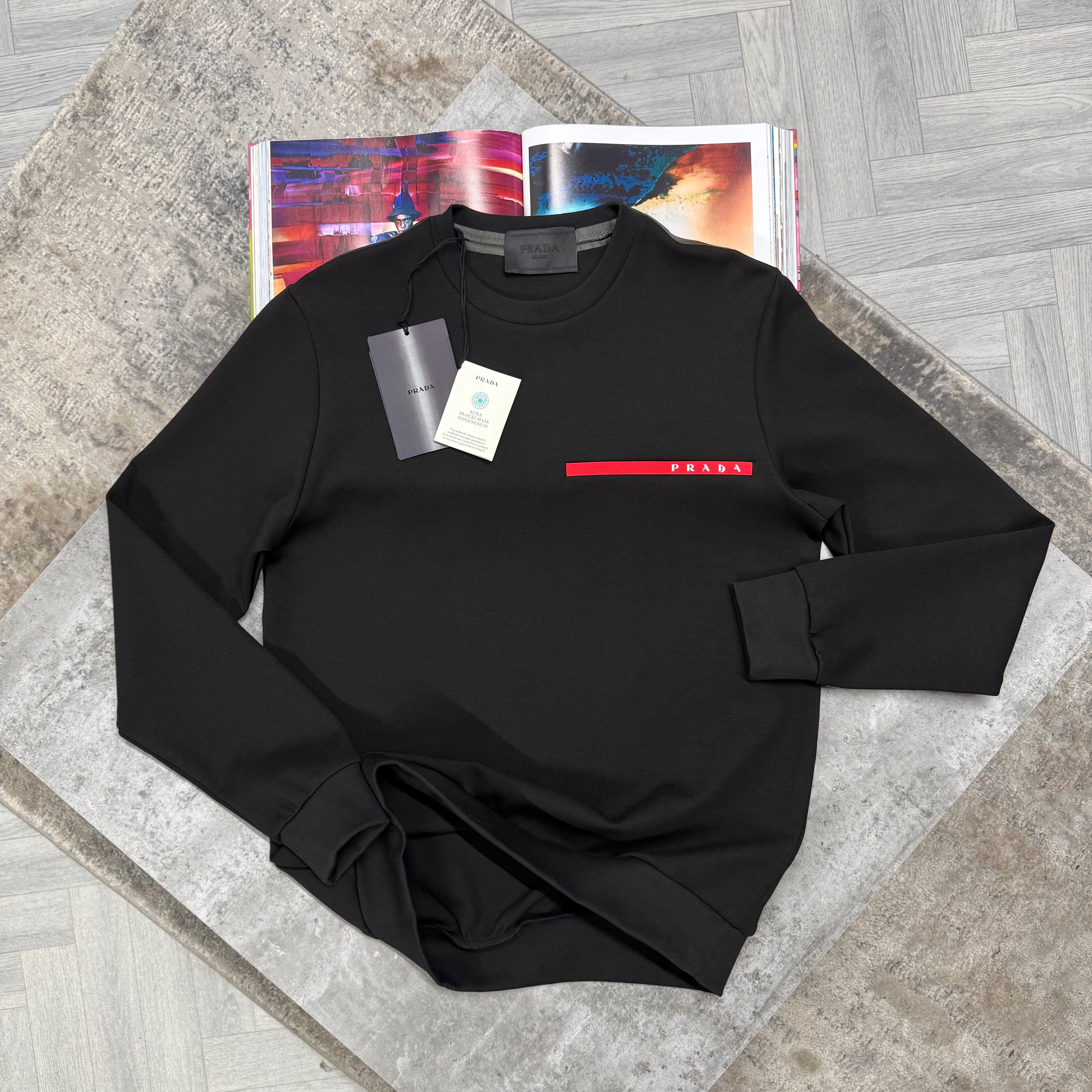 PDA LOGO JUMPER - BLACK