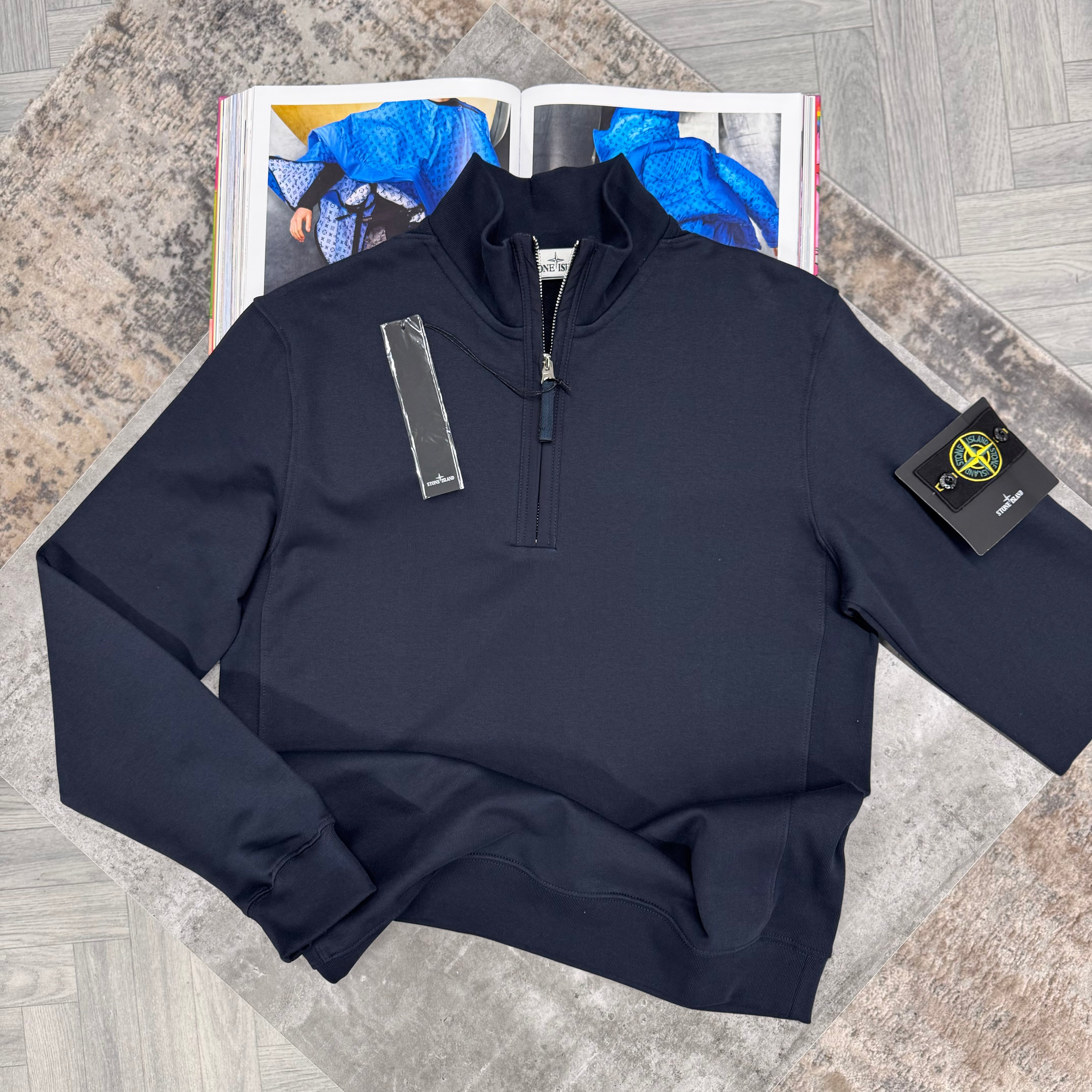 STONEY HALF ZIP - NAVY
