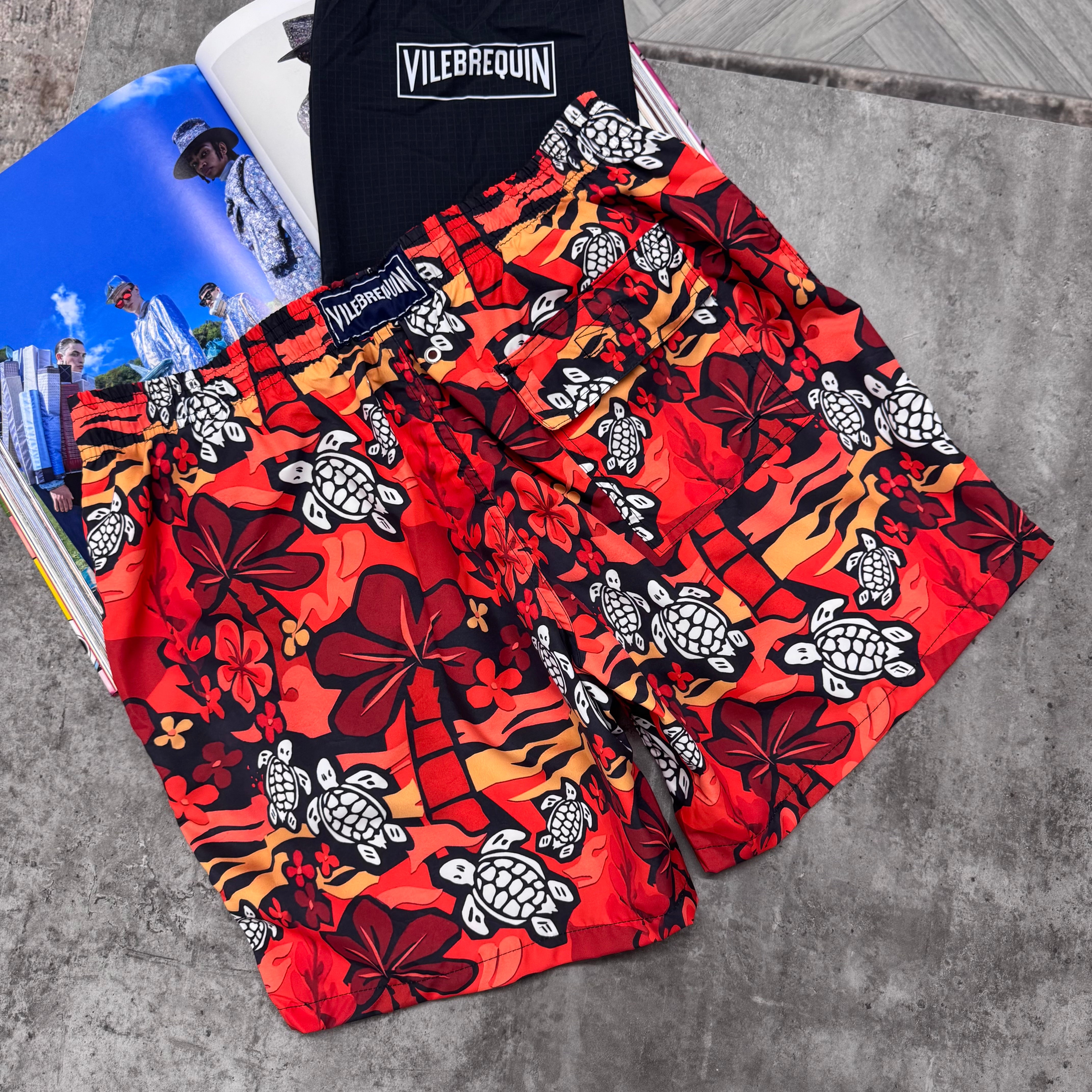VLBQN SWIM SHORTS - APRICOT / ORANGE