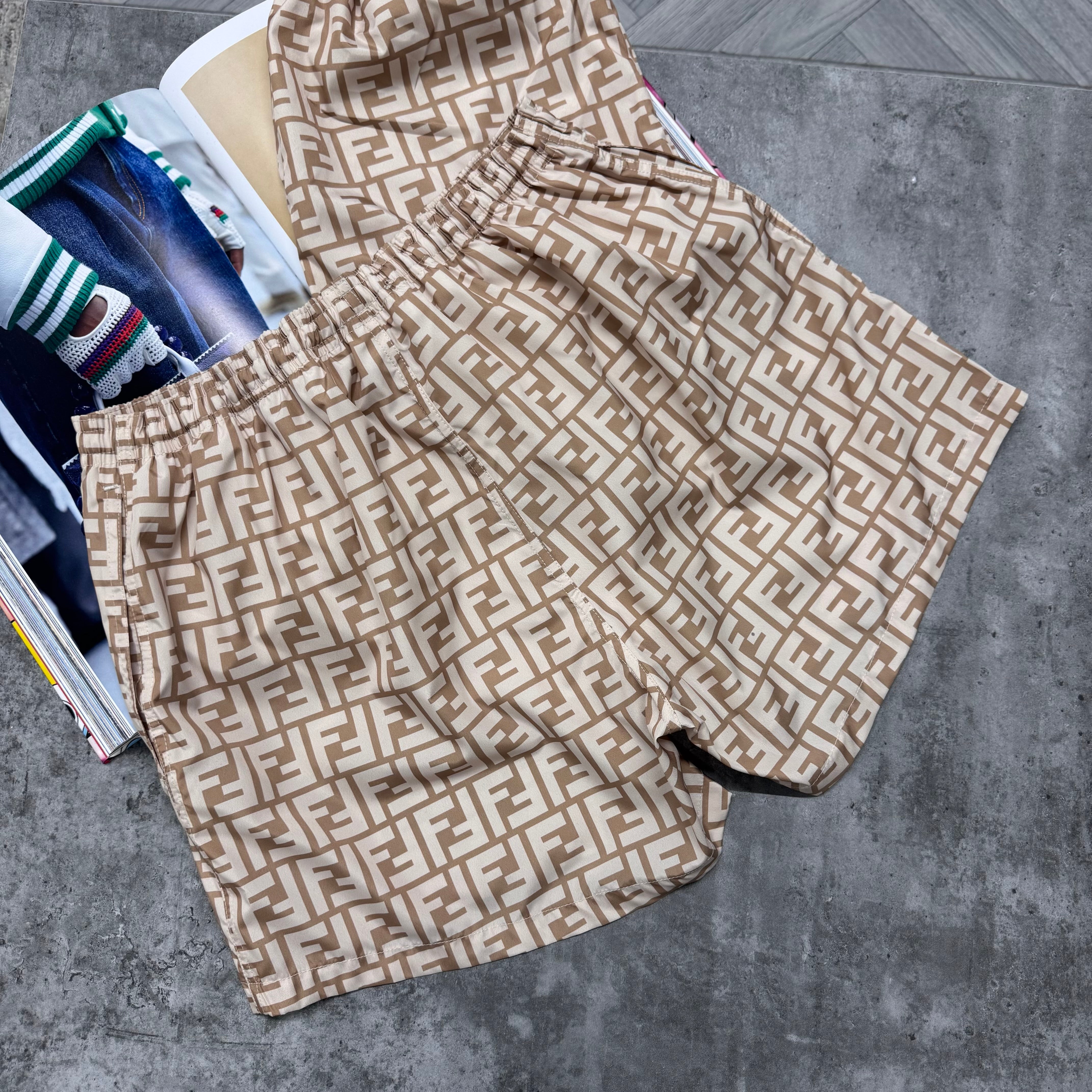 FDI SWIM SHORTS - BEIGE