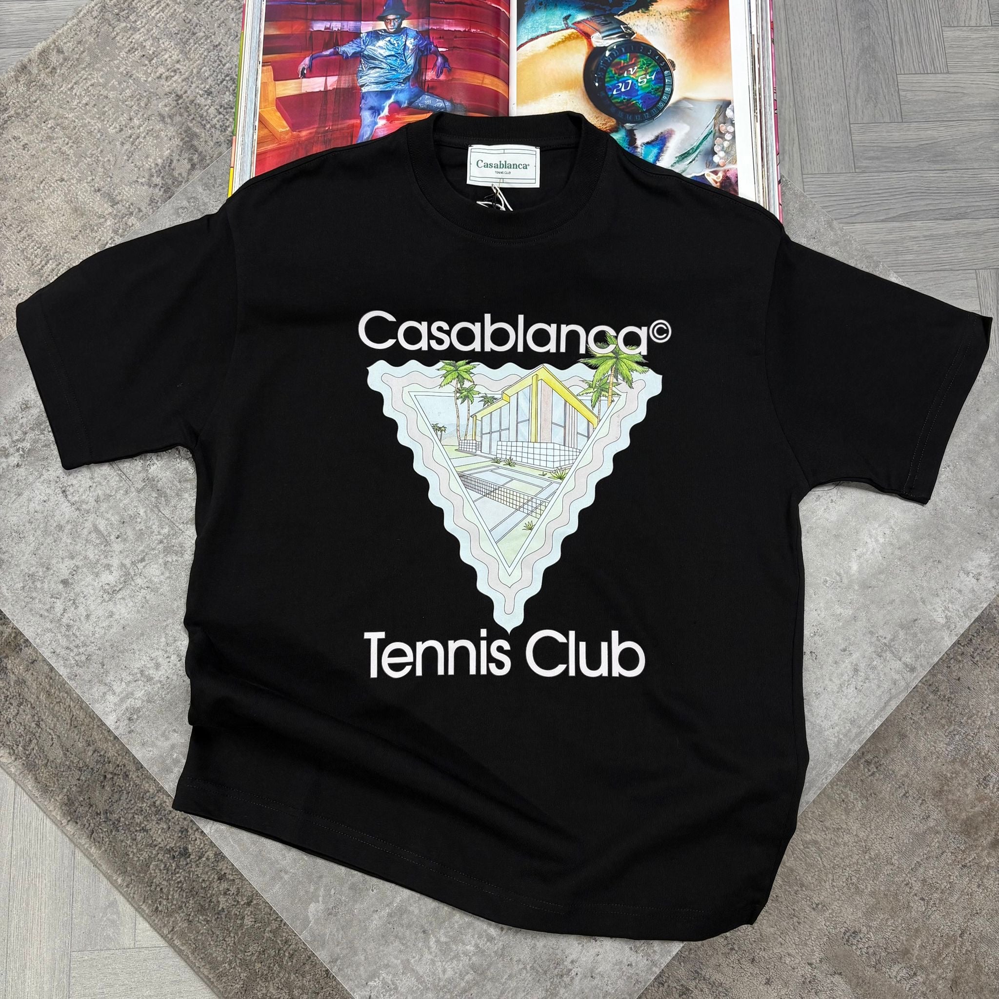 CB TENNIS CLUB T SHIRT - BLACK