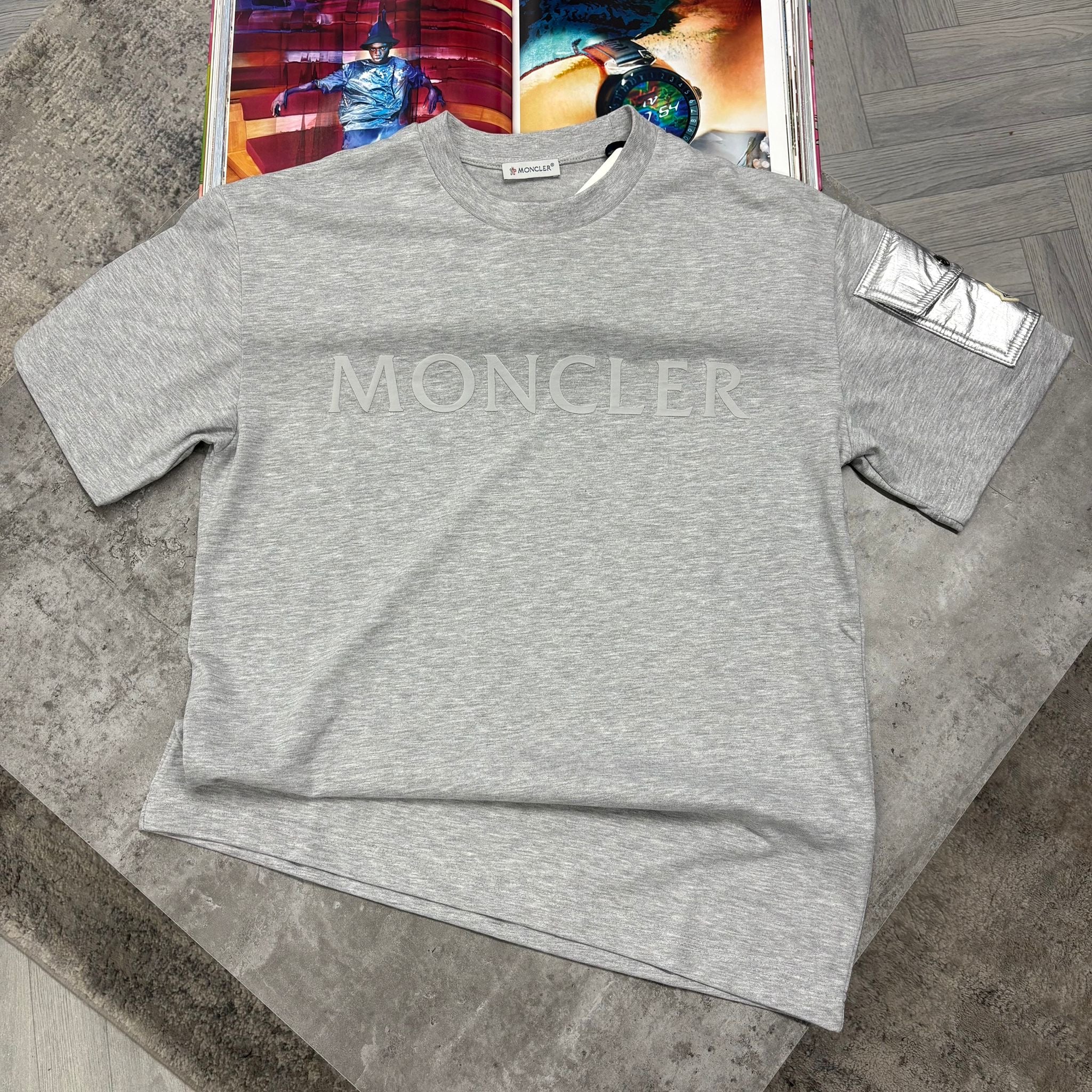 MNCLR POCKET LOGO T SHIRT - GREY