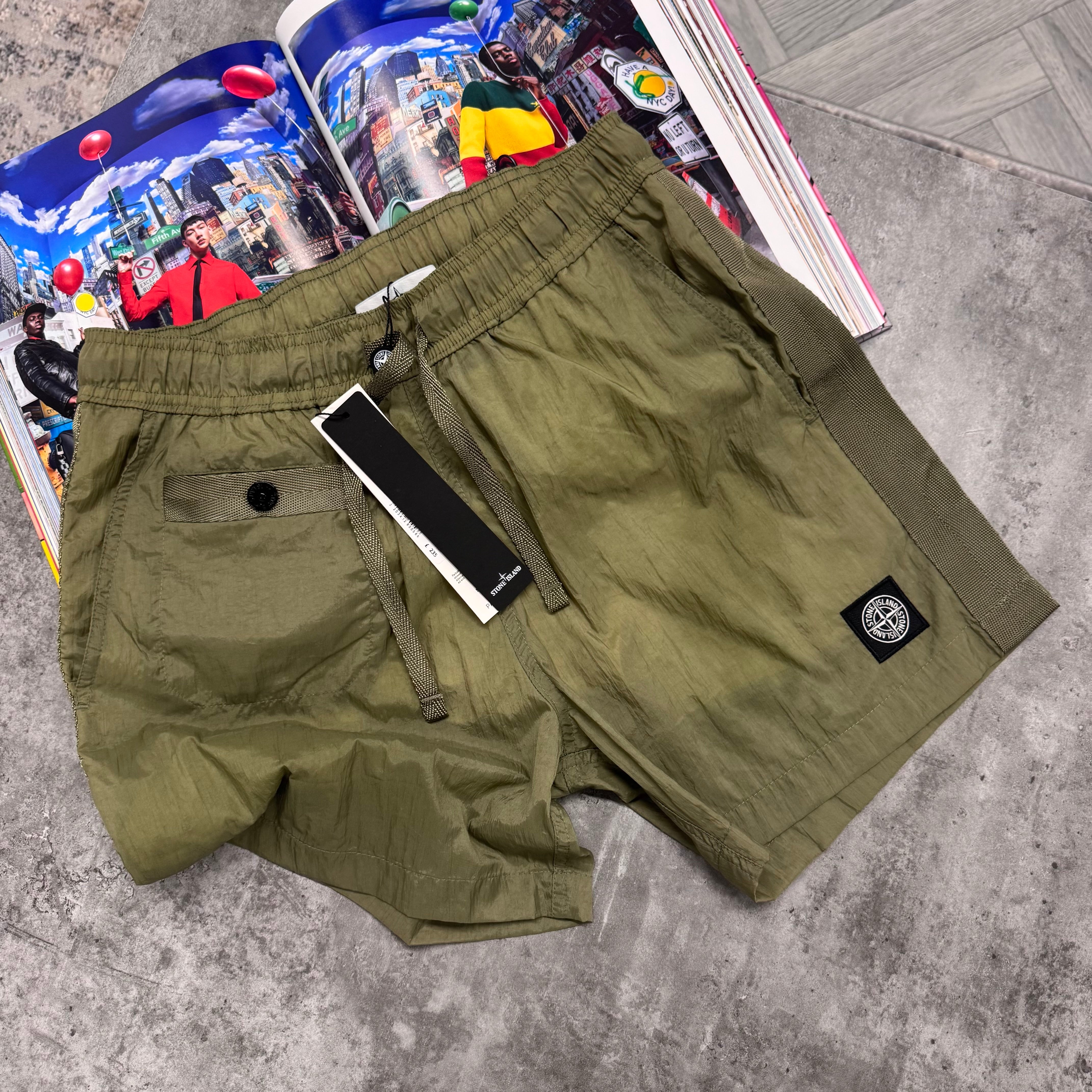 SI SQUARE BADGE SWIMS - KHAKI