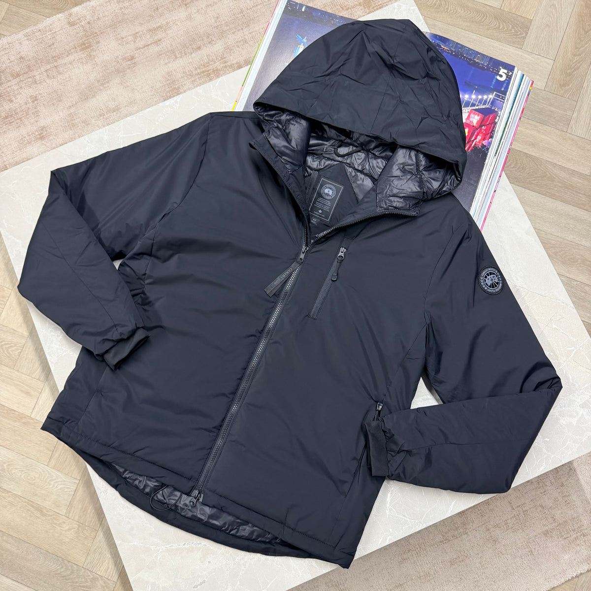 CD LODGE BLACK BADGE COAT - BLACK