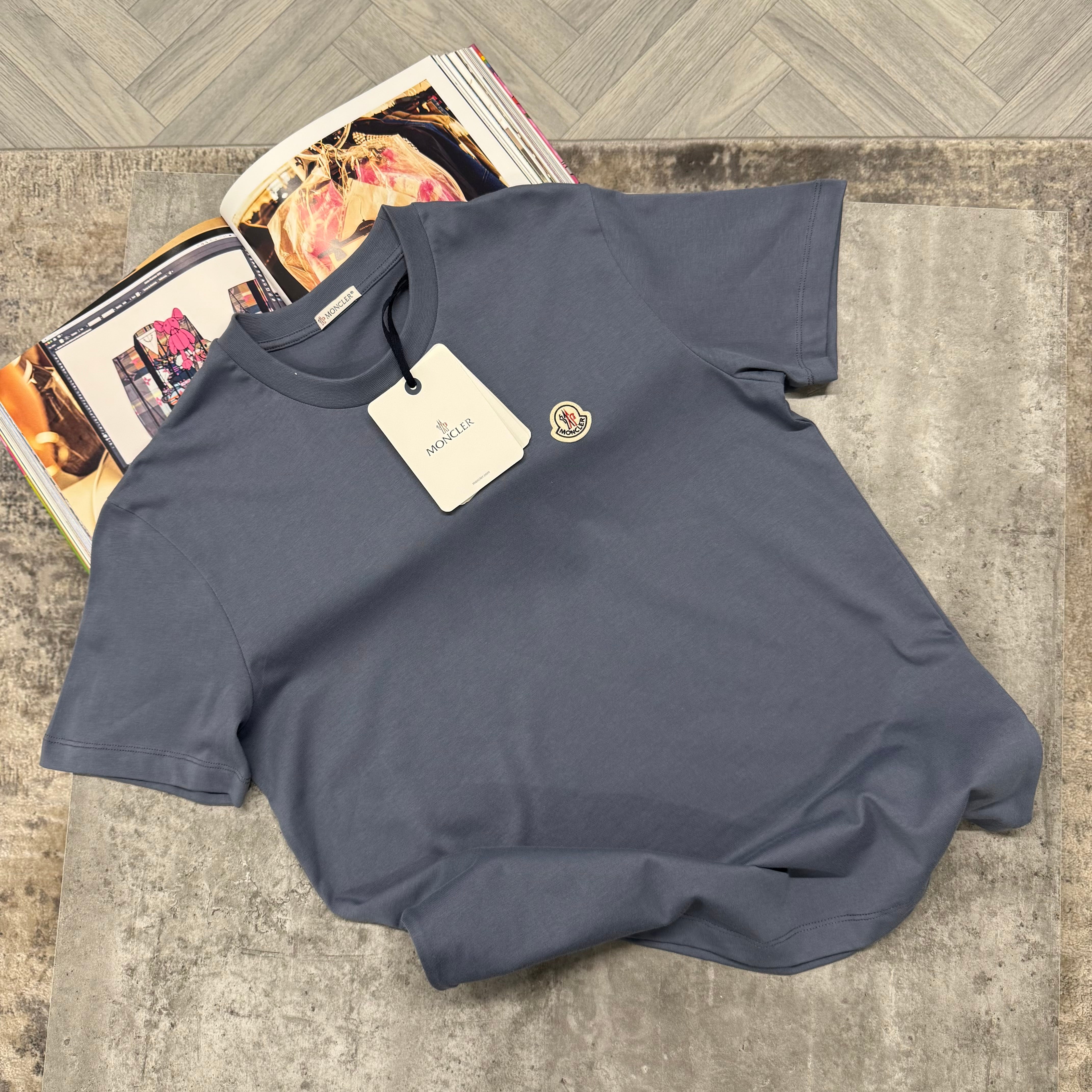 MNCLR LOGO T SHIRT - PASTEL BLUE
