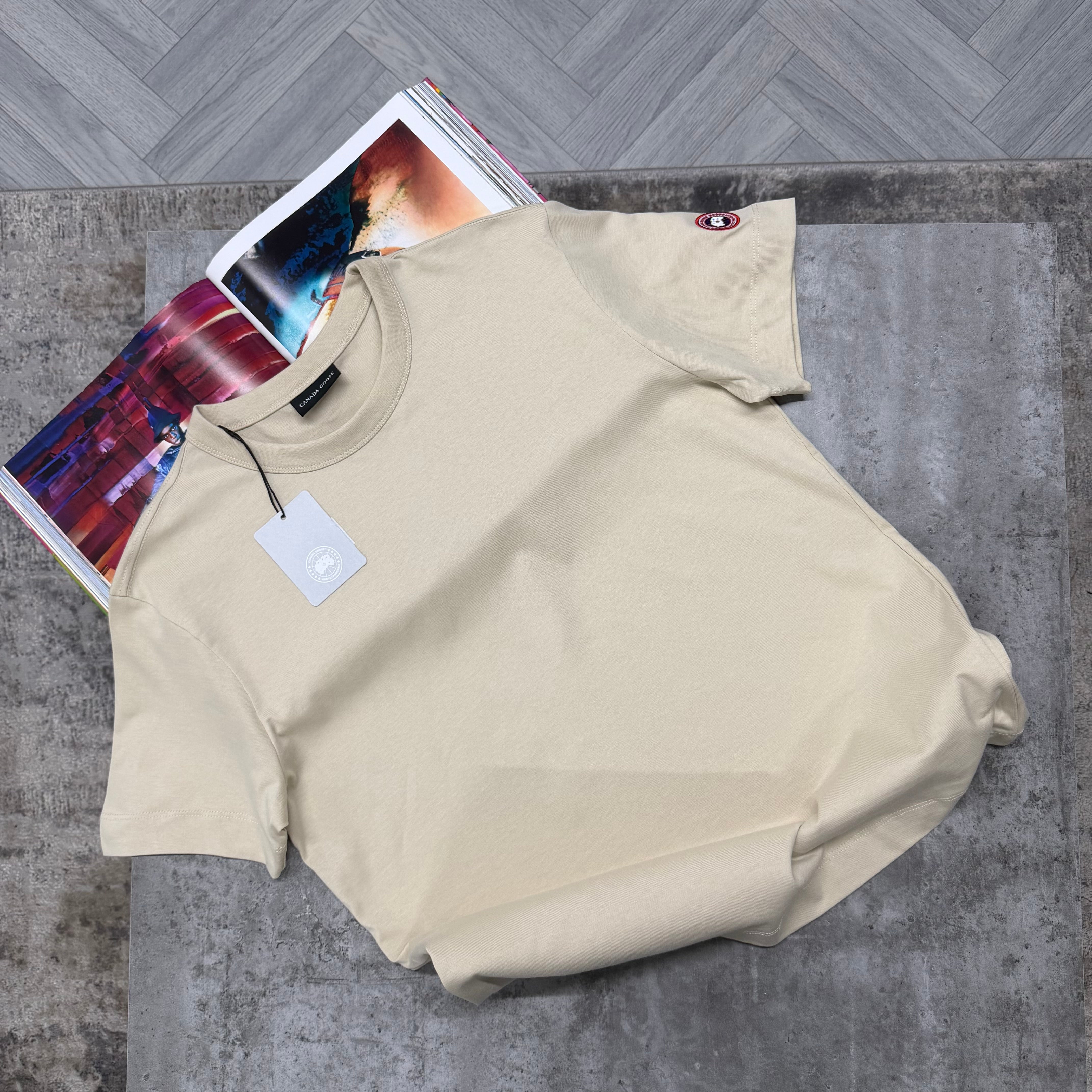 CG LOGO T SHIRT - BEIGE