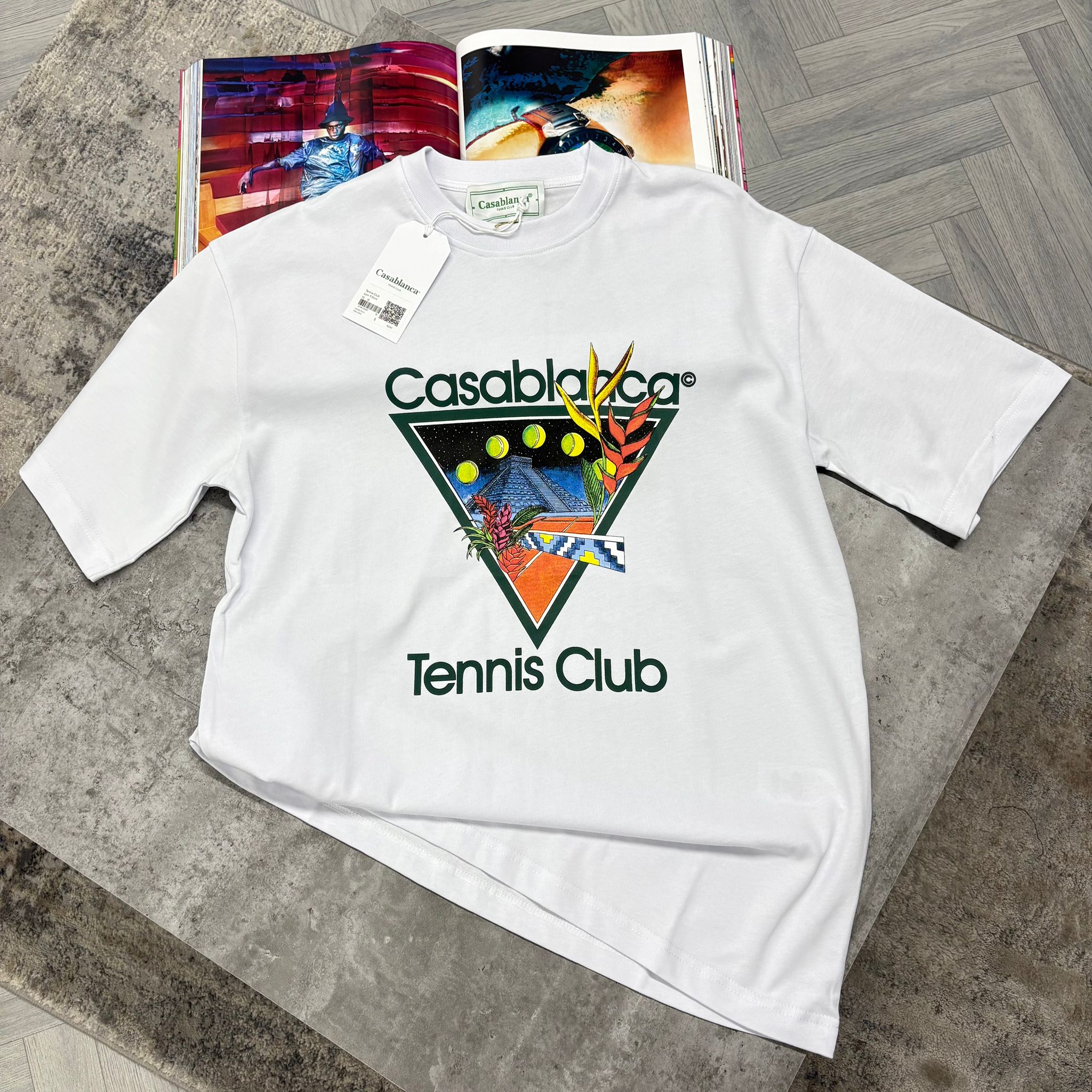 CB TENNIS CLUB T SHIRT - WHITE