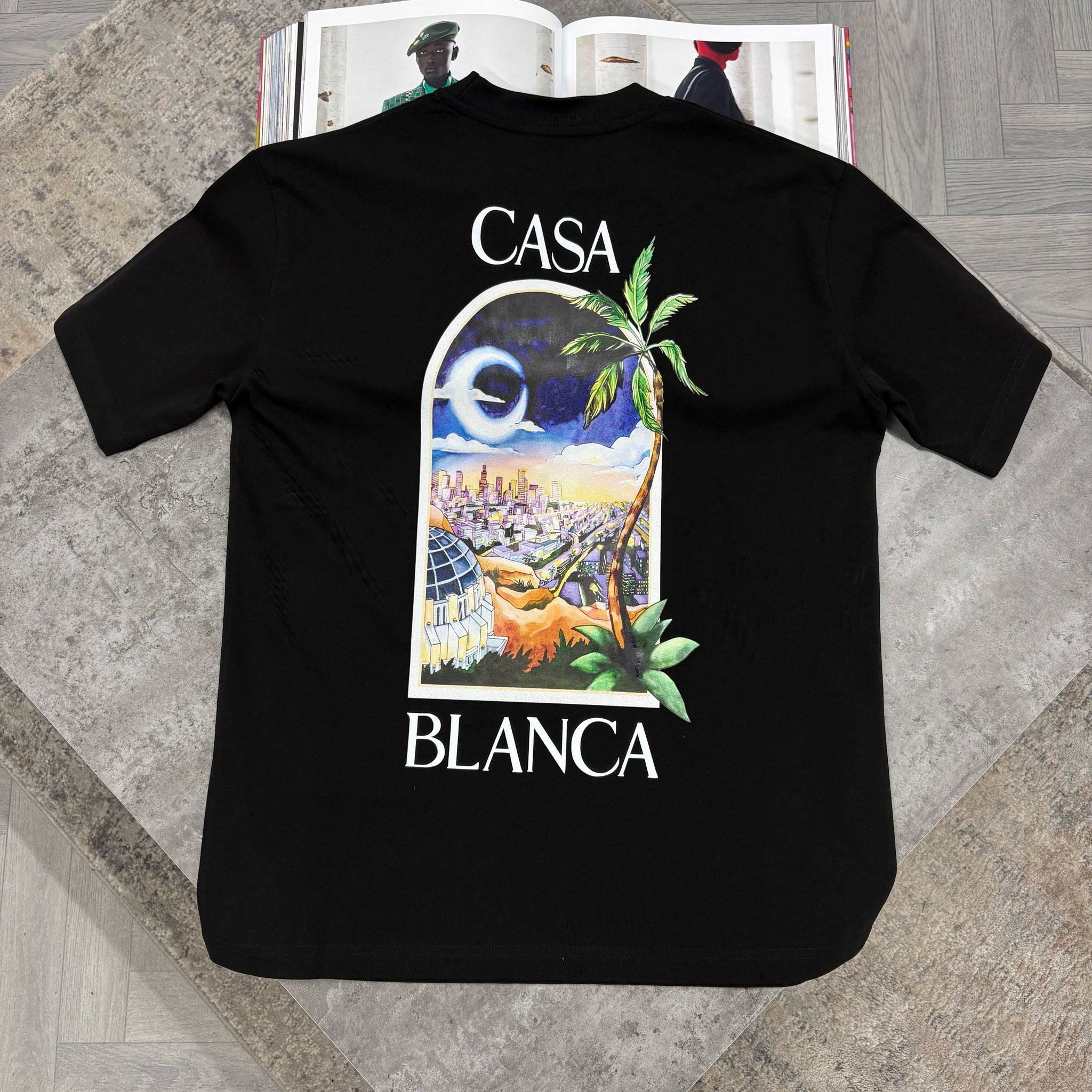 CASA TENNIS CLUB T SHIRT - NAVY