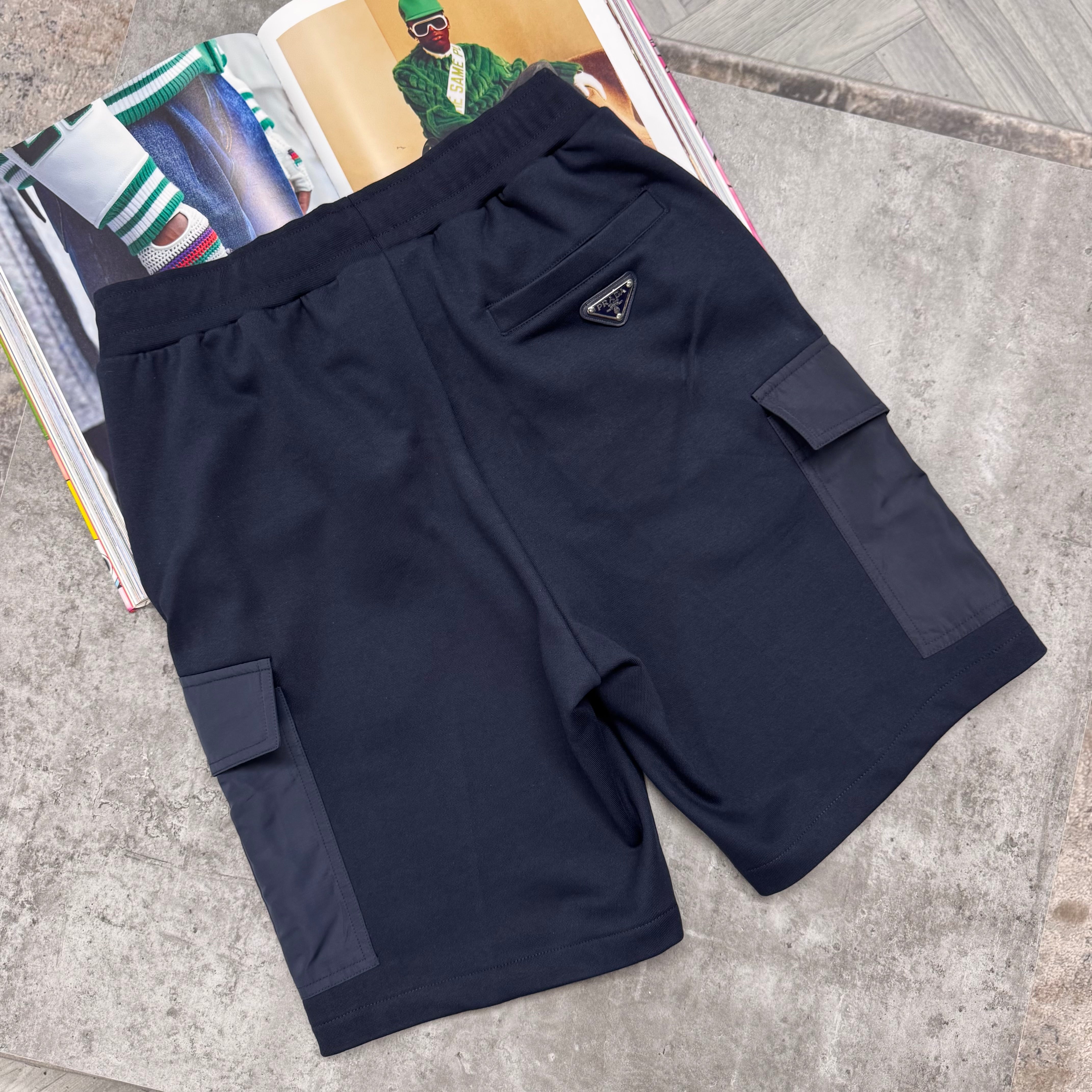 PDA COTTON SHORTS - NAVY