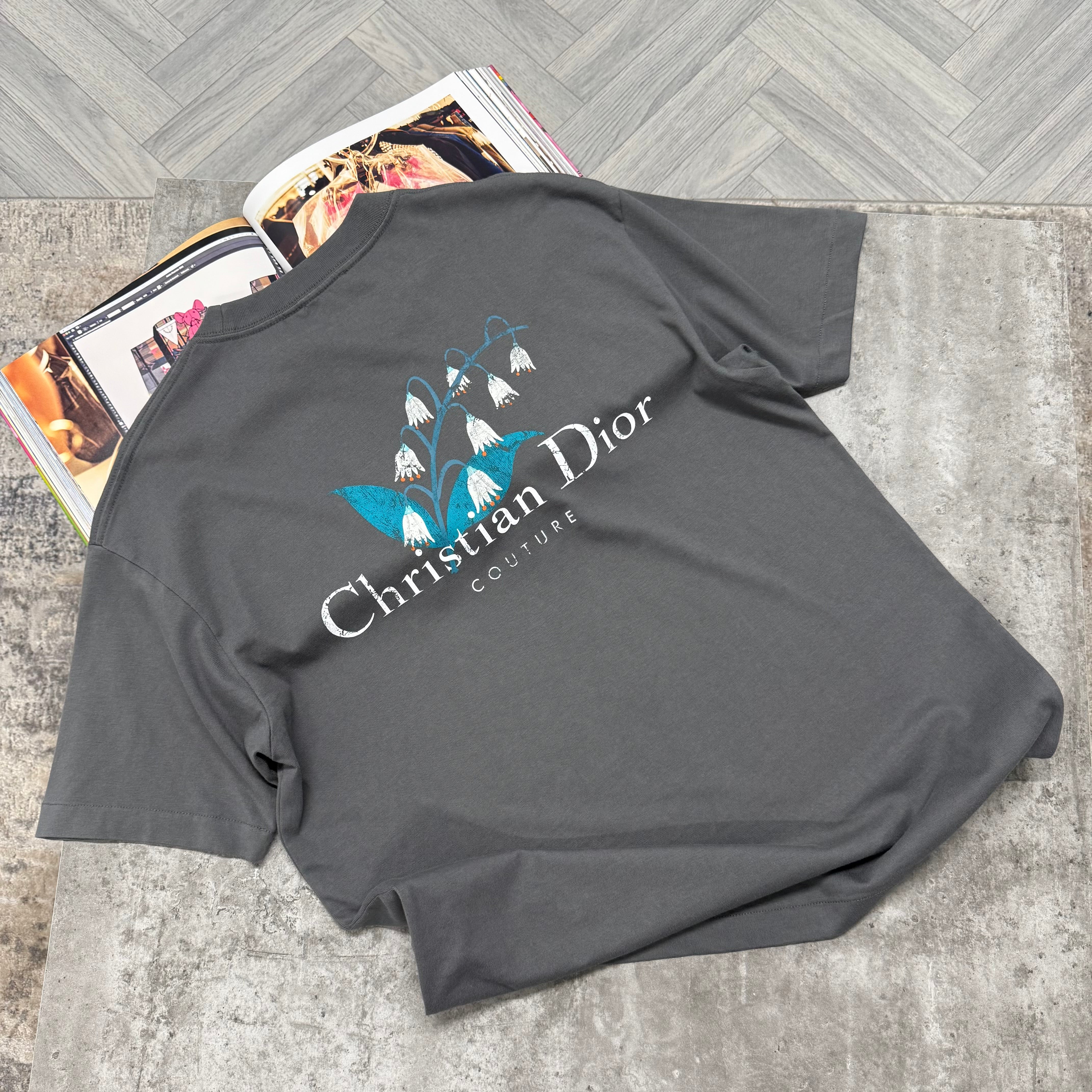 CD LILY T SHIRT - CHARCOAL