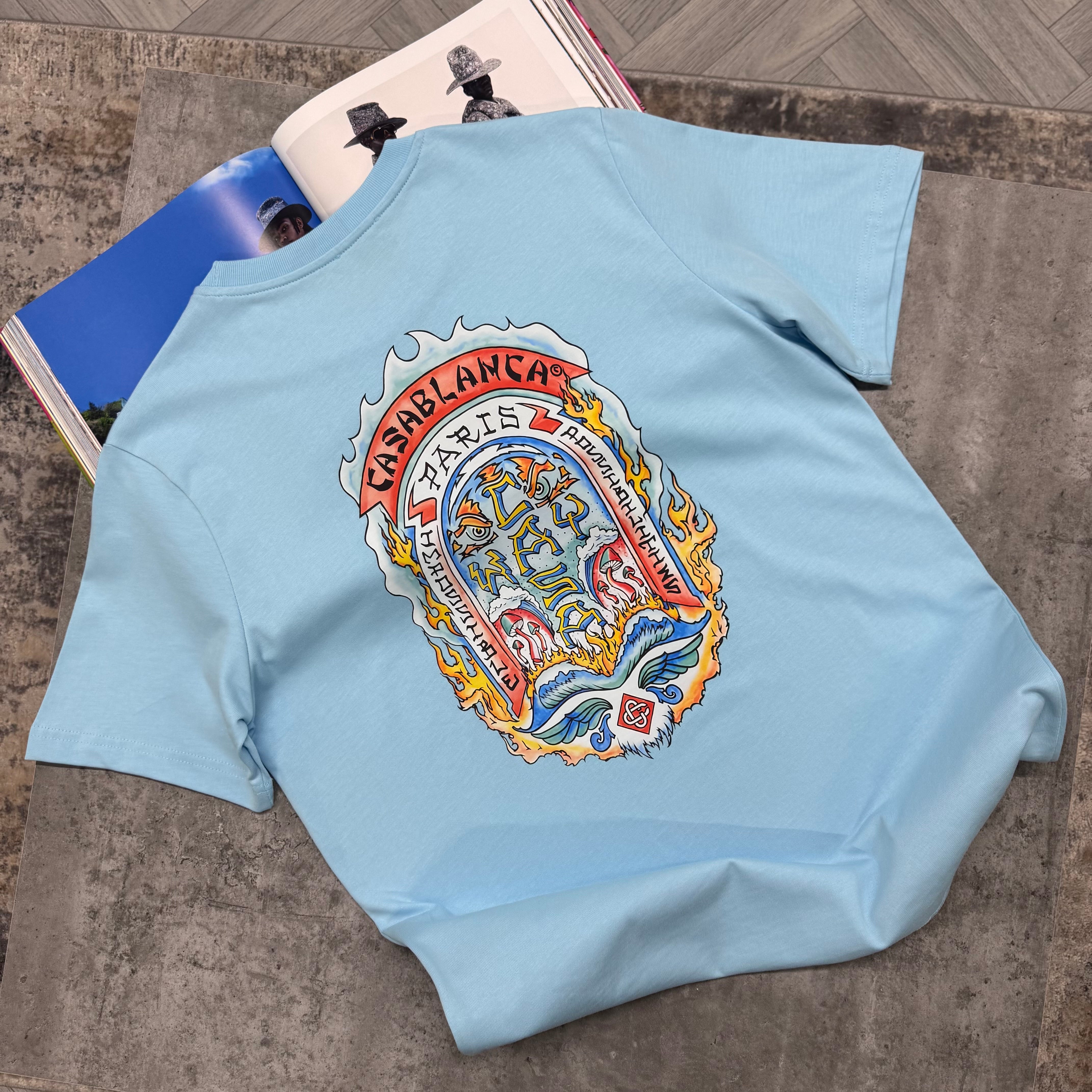CASA PARIS T SHIRT - BLUE