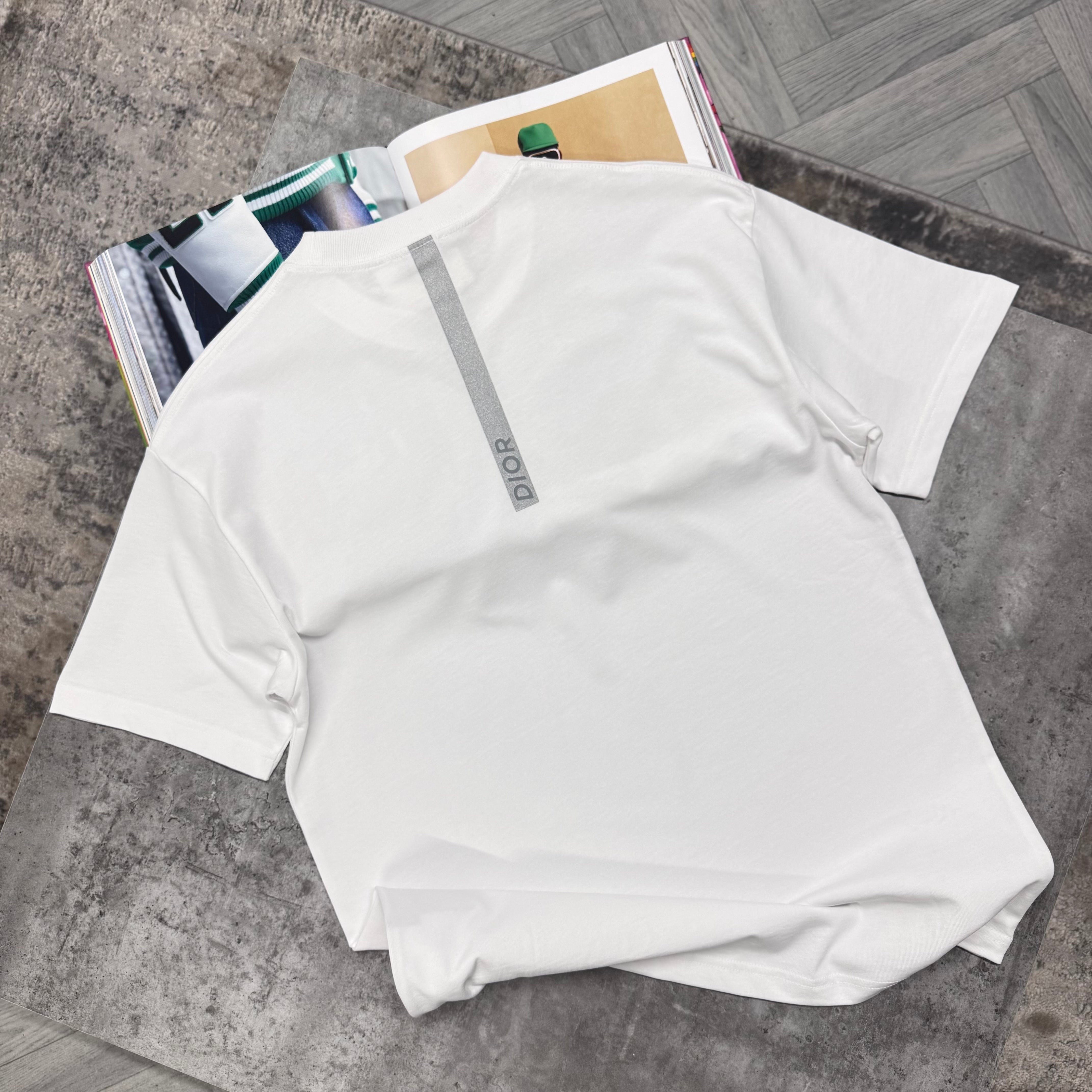 CD DIAMOND LOGO T SHIRT - WHITE