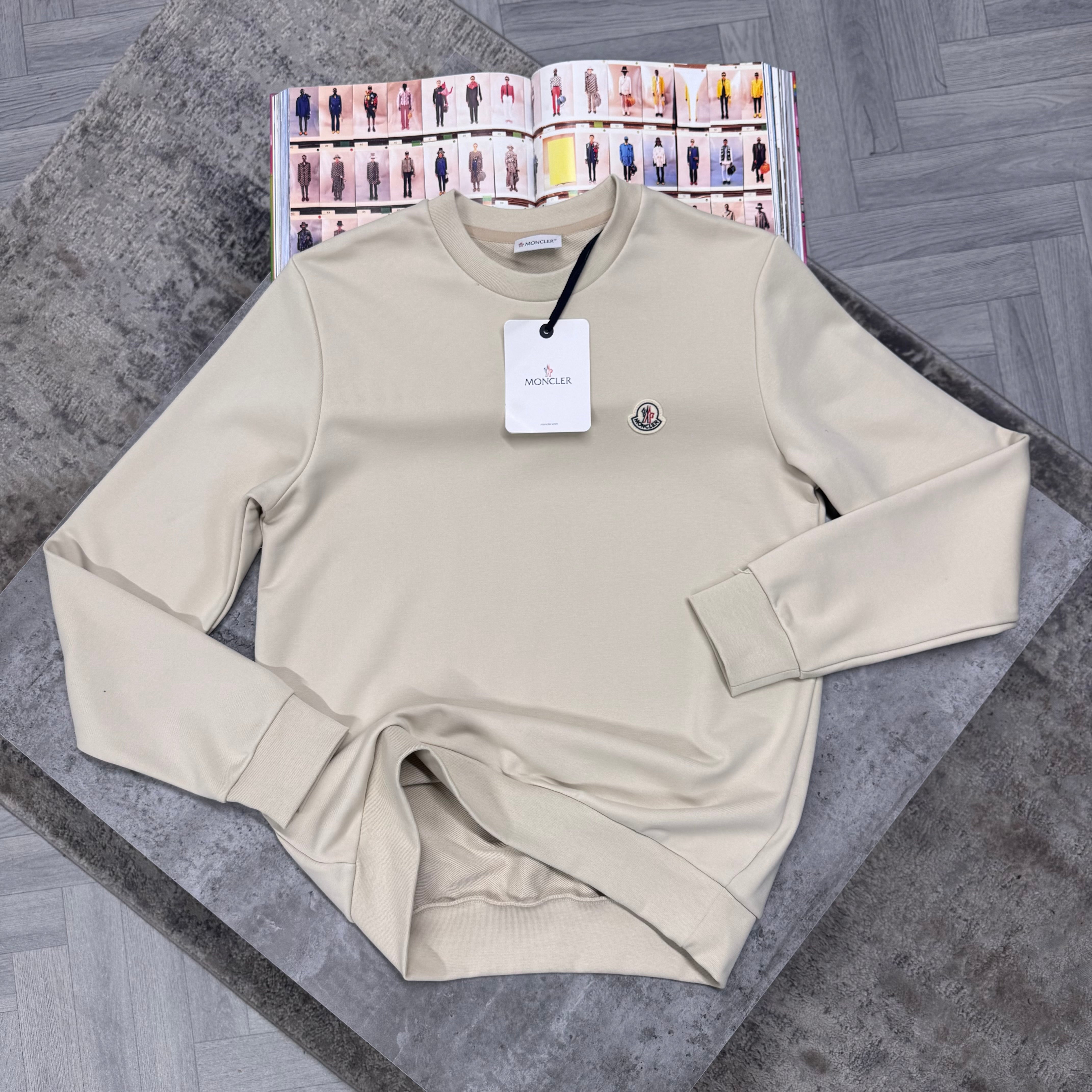 MNCLR CREWNECK JUMPER - BEIGE
