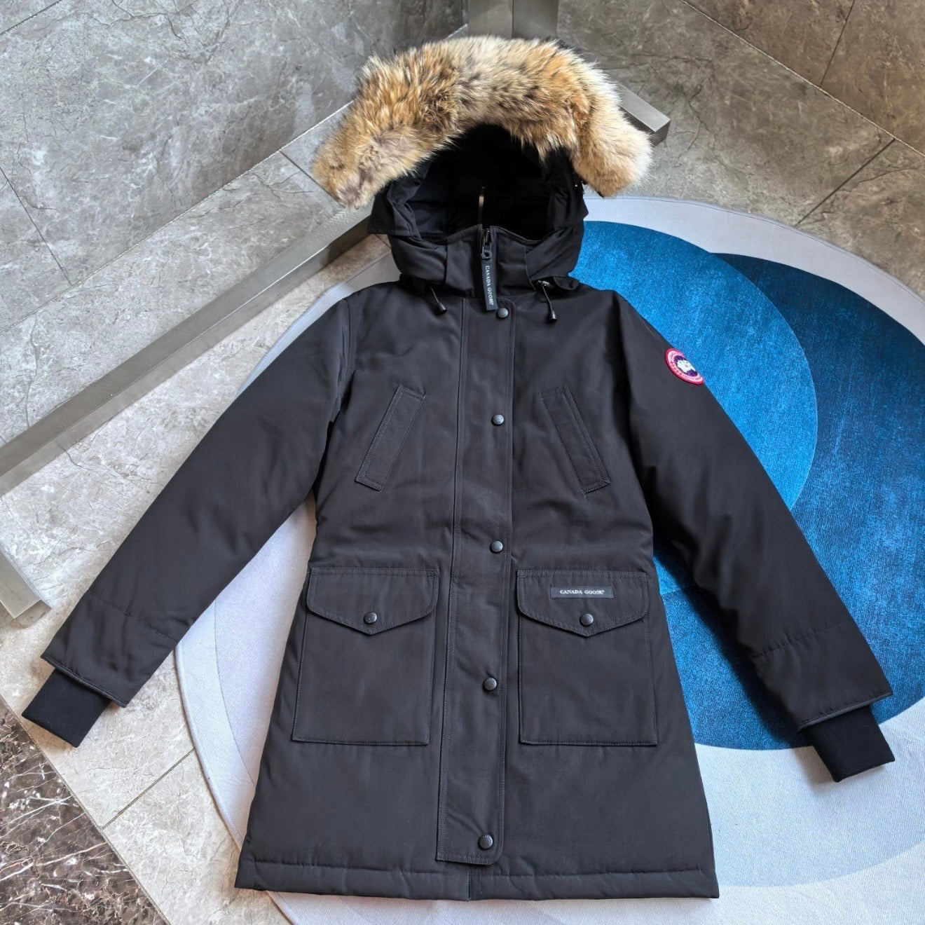 (PRE ORDER) CG TRILLIUM PARKER COAT - BLACK