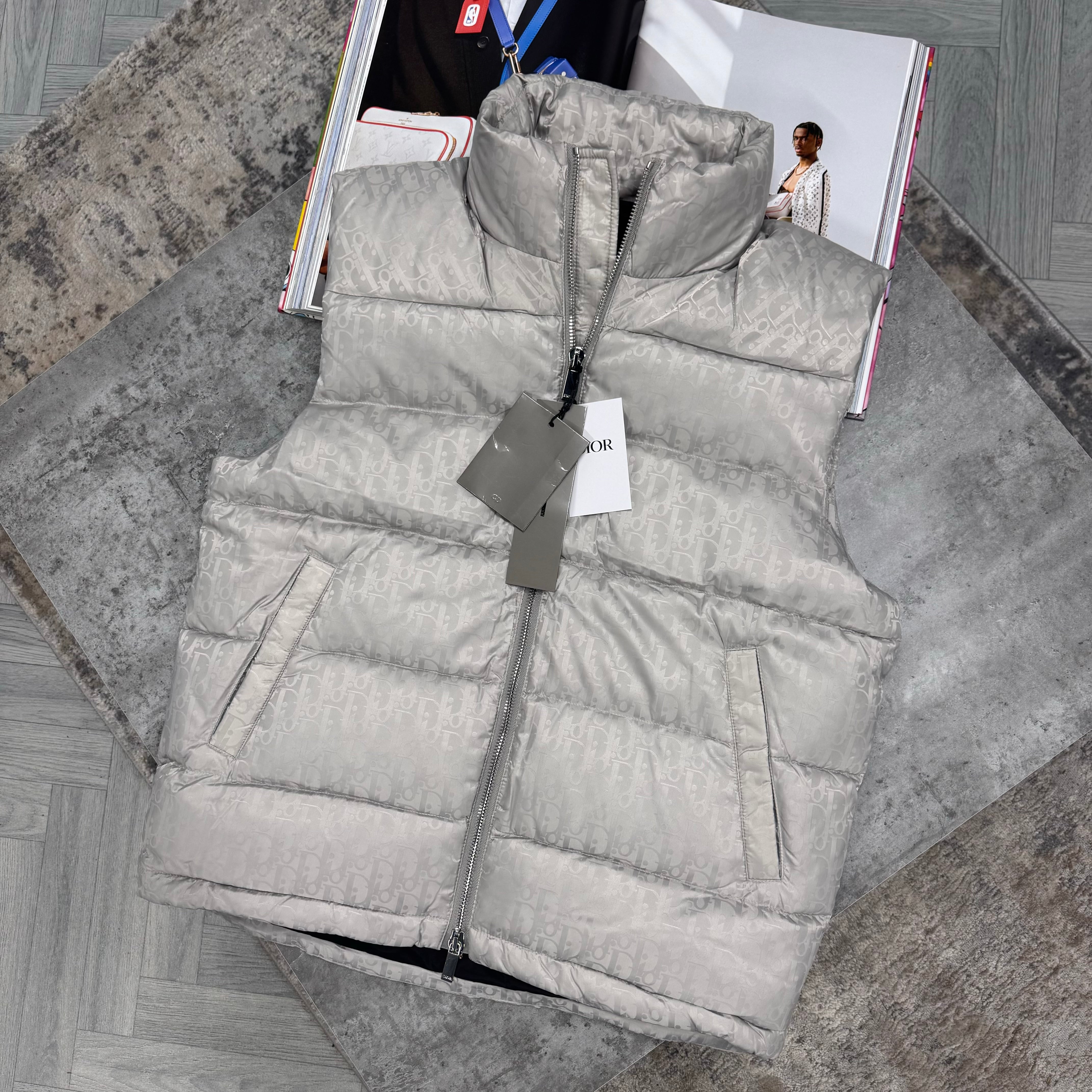 CD OBLIQUE GILET - SILVER
