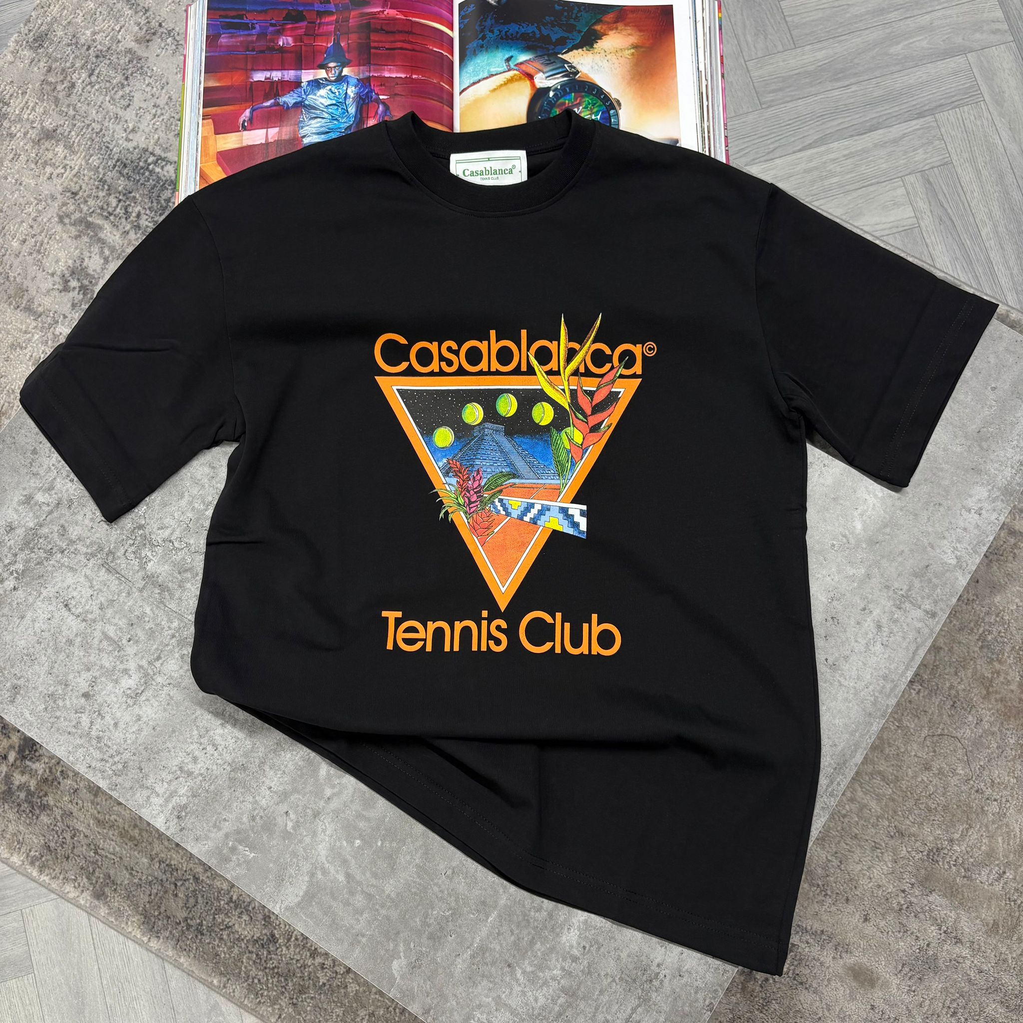 CB TENNIS CLUB T SHIRT - BLACK