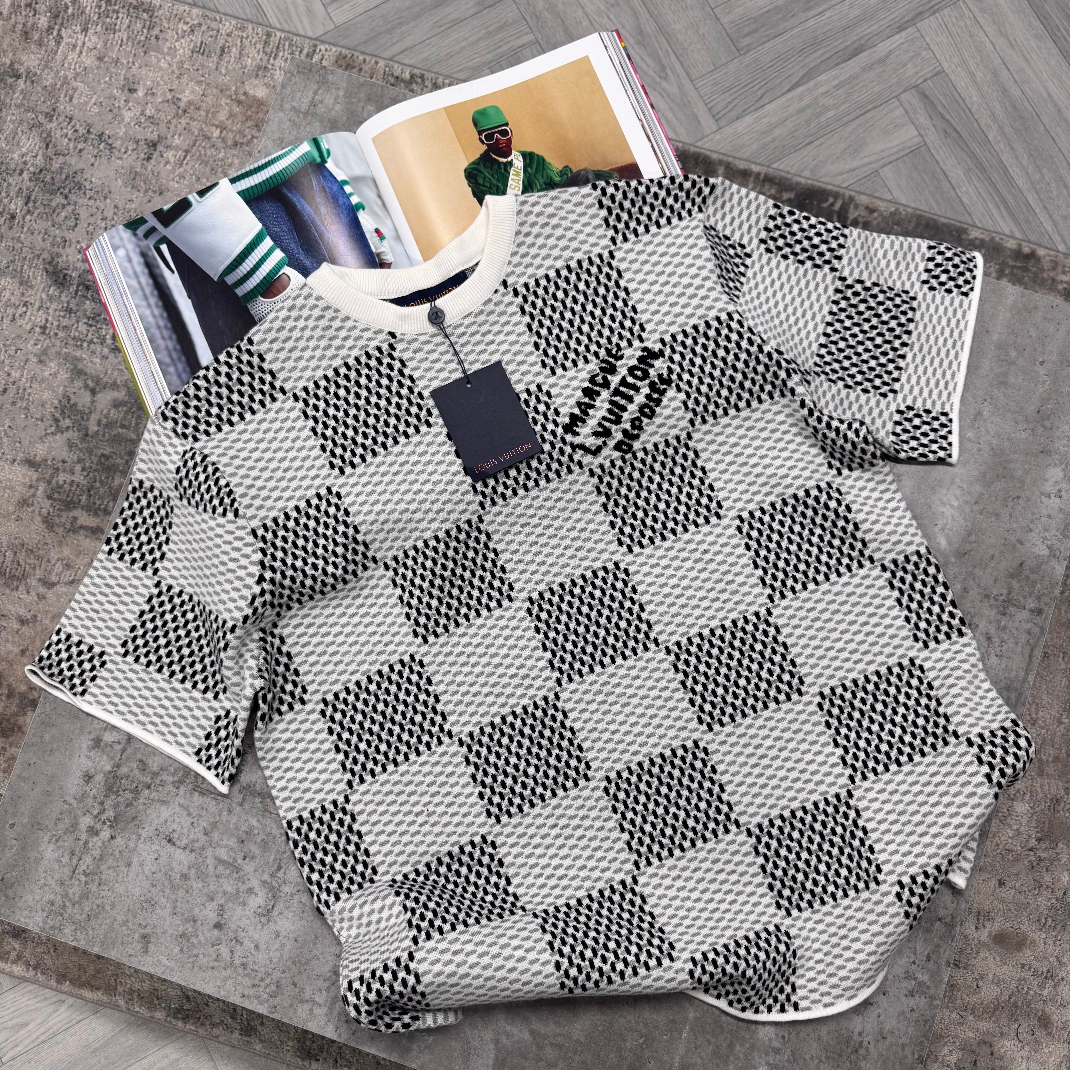 LVE DAMIER T SHIRT - WHITE / GREY