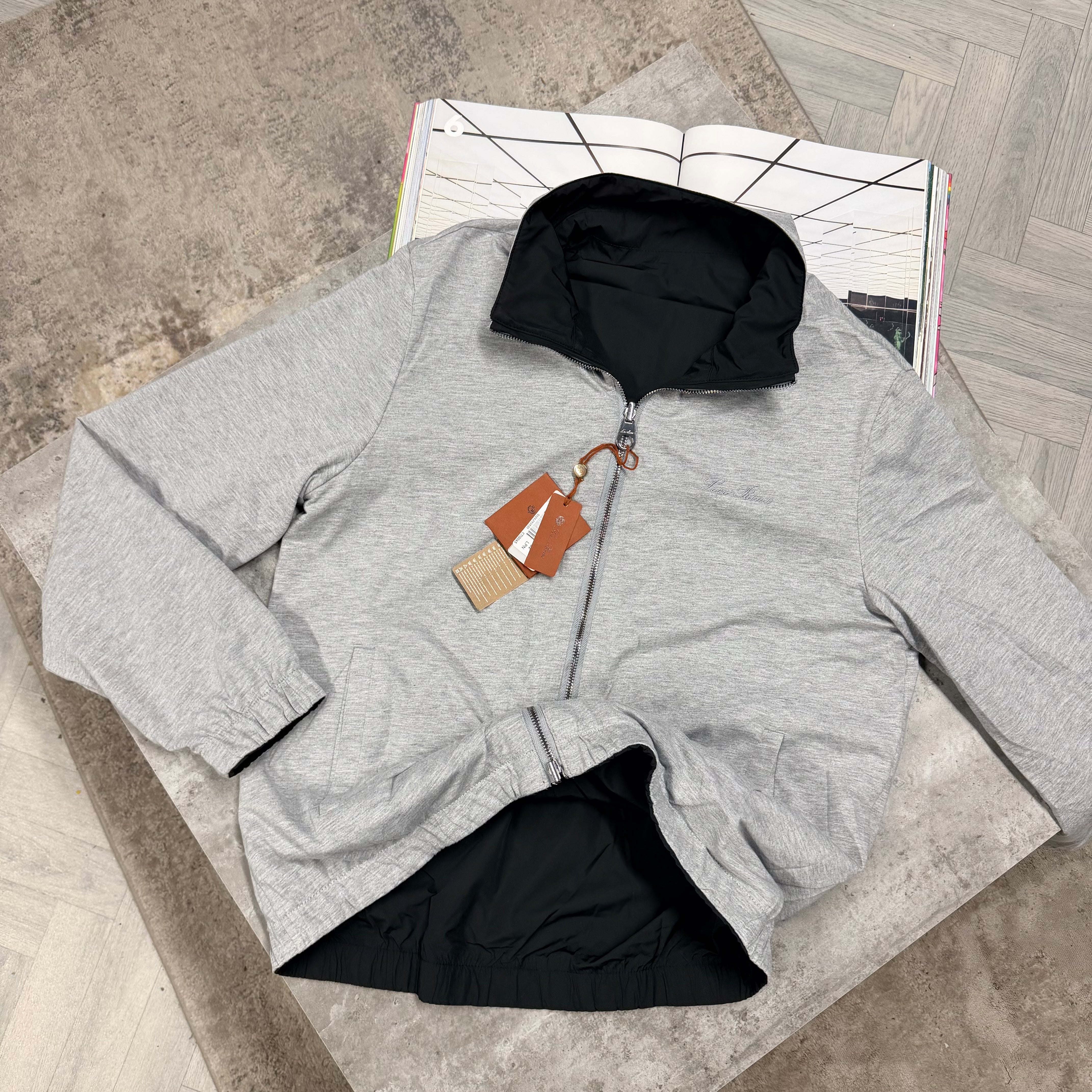 LORO REVERSIBLE JACKET - BLACK
