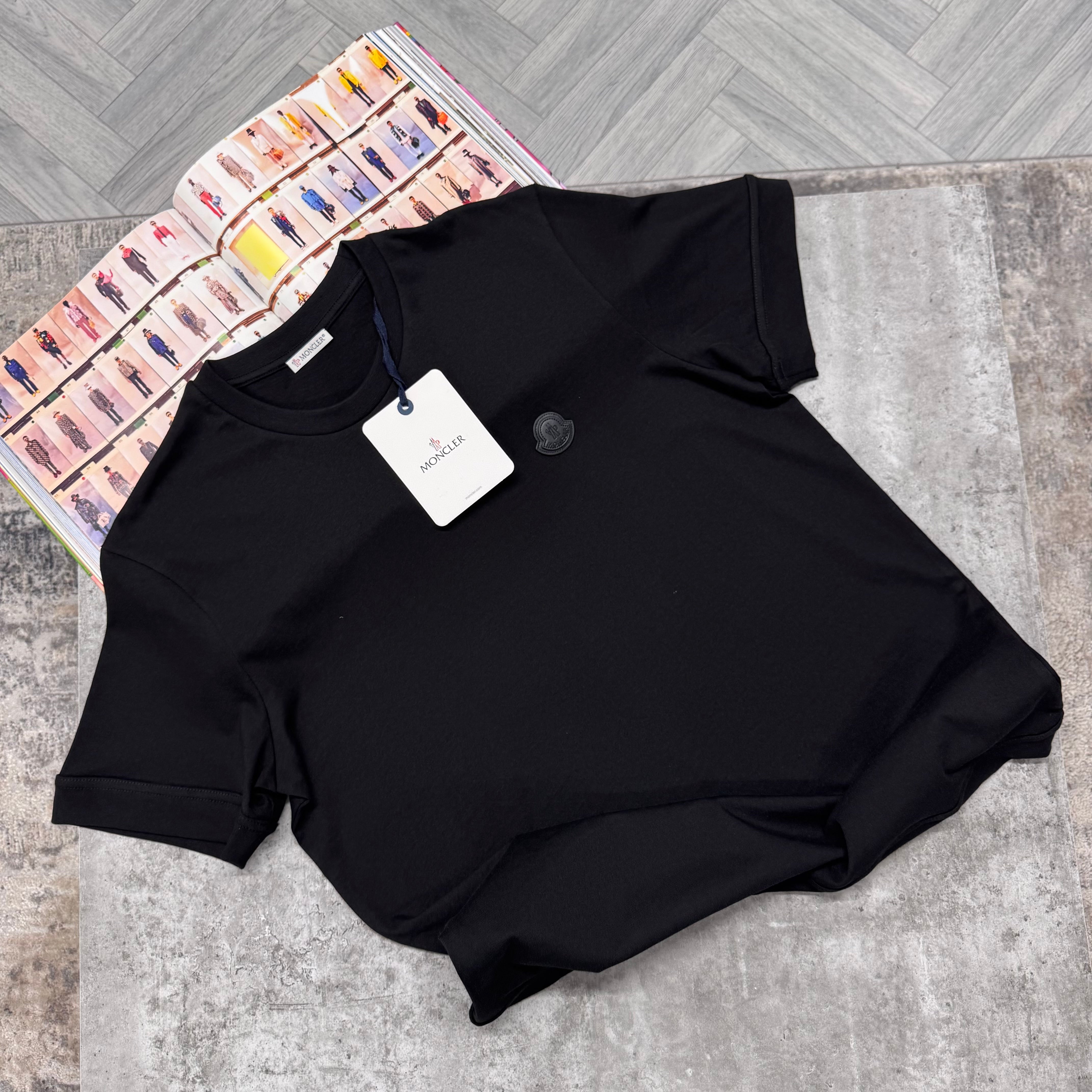 MNCLR LAYERED BADGE T SHIRT - BLACK