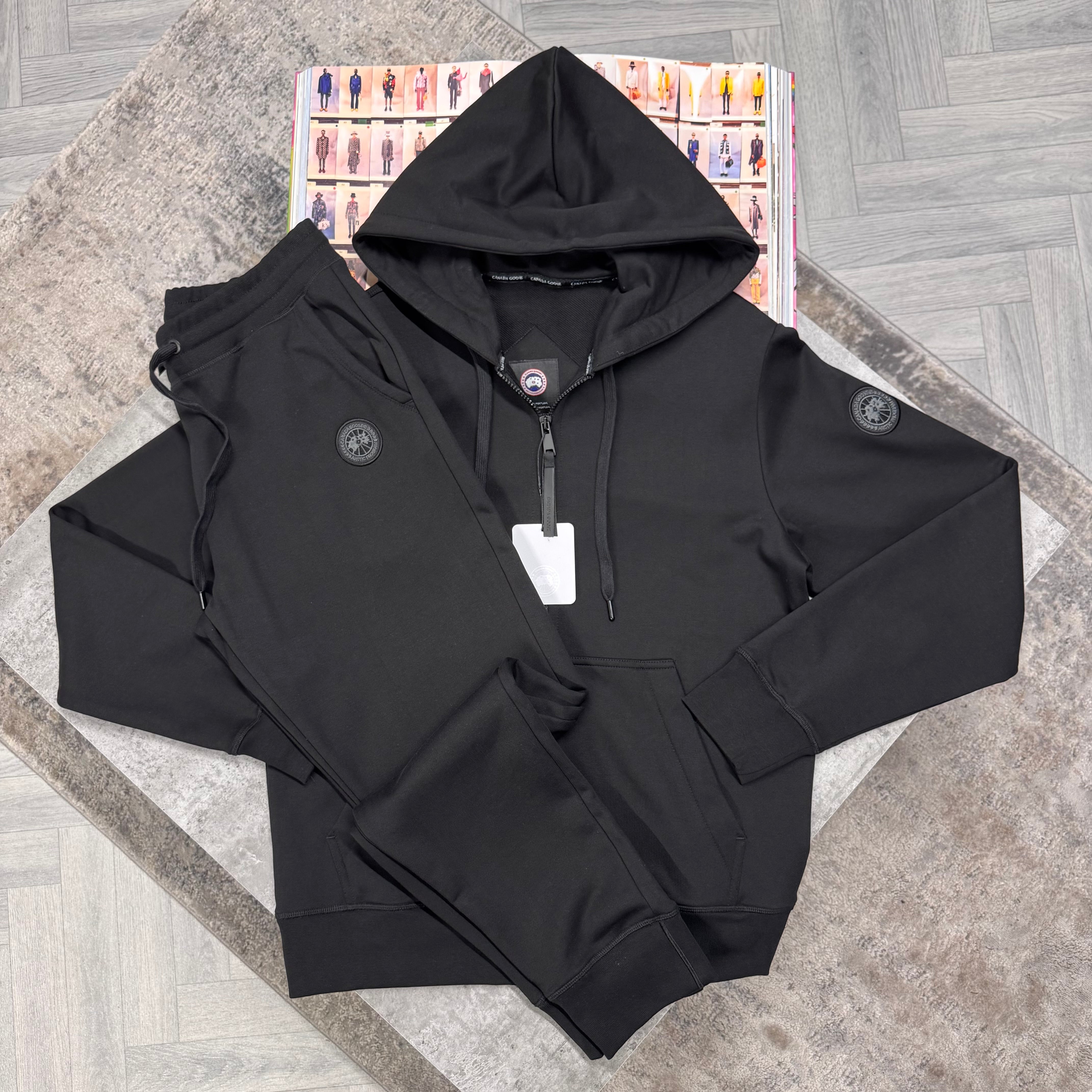 CG BLACK BADGE FULL ZIP TRACKSUIT - BLACK