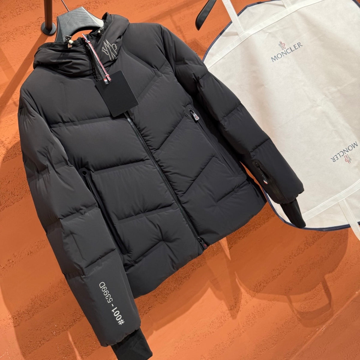 MNCLR REFLECTIVE GRENOBLE COAT - BLACK