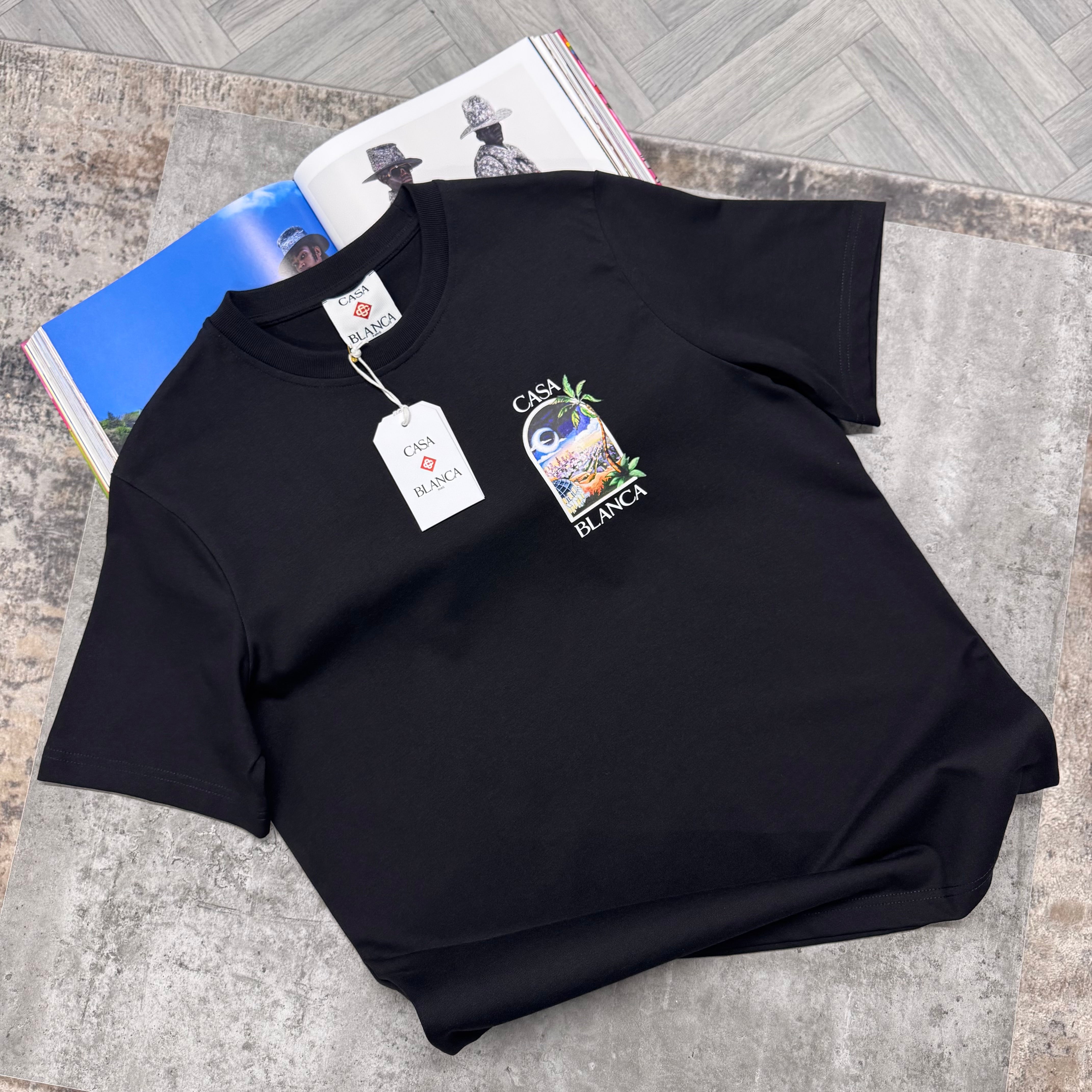 CASA LA NIGHTS T SHIRT - BLACK