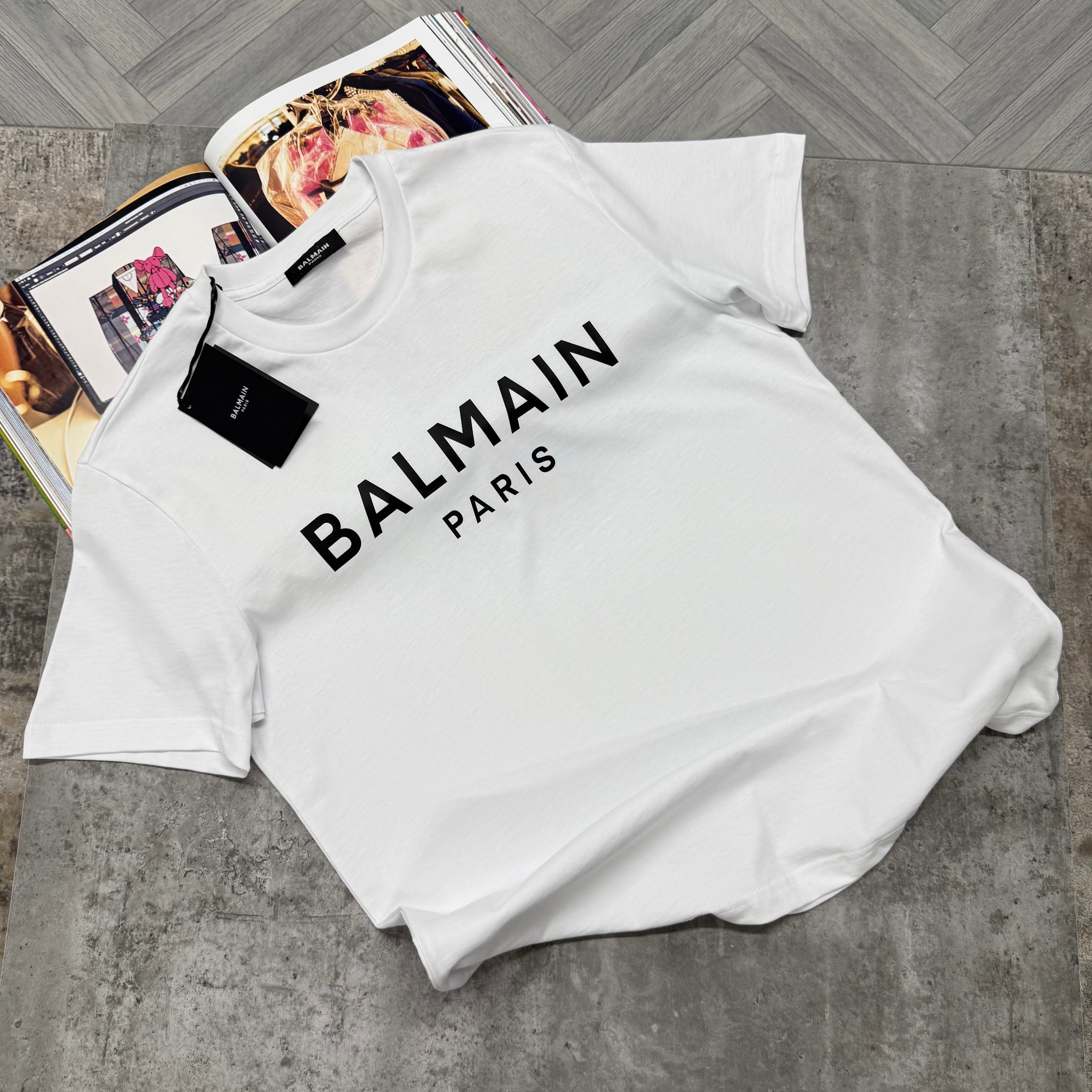 BLM PRINT LOGO T SHIRT - WHITE