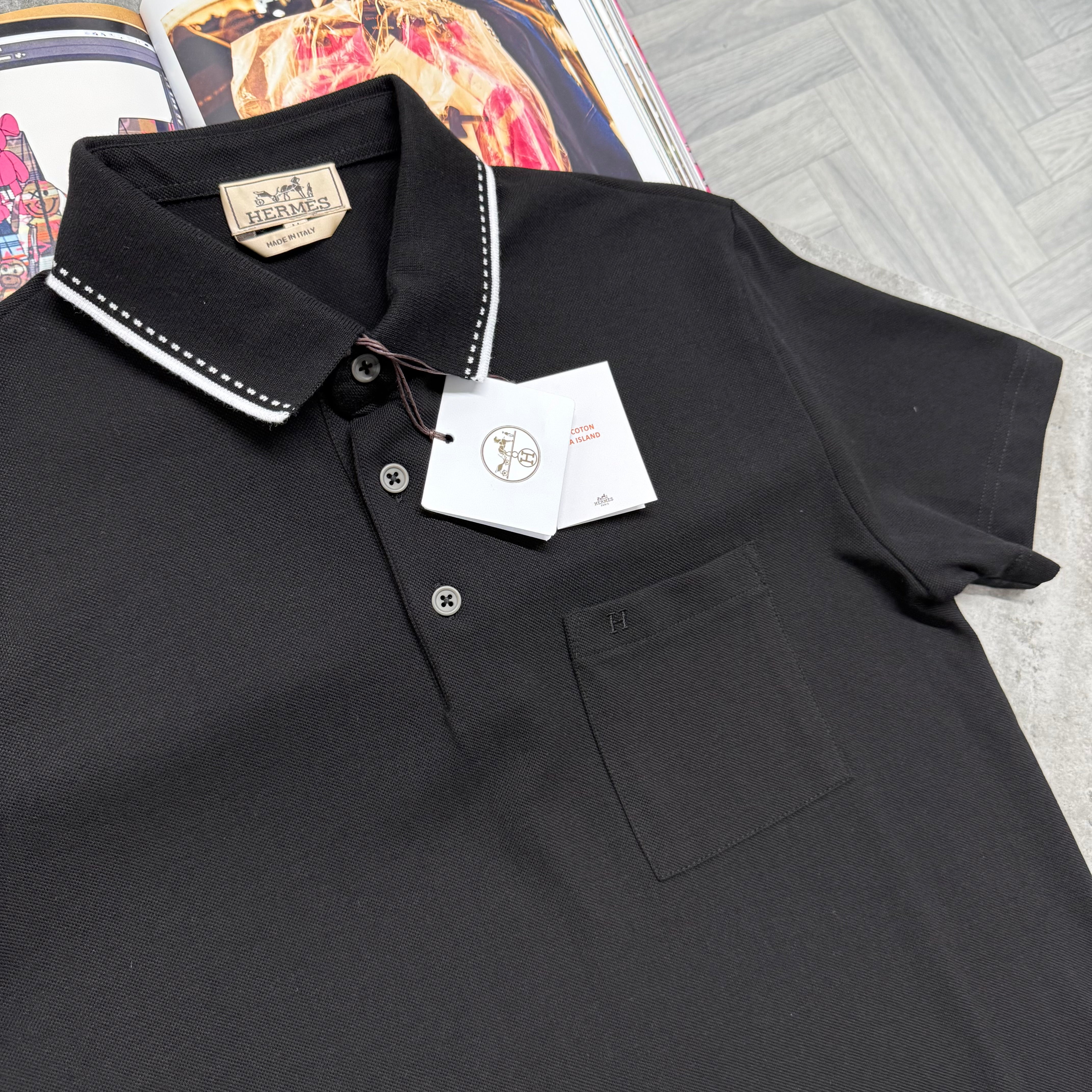 H POLO - BLACK