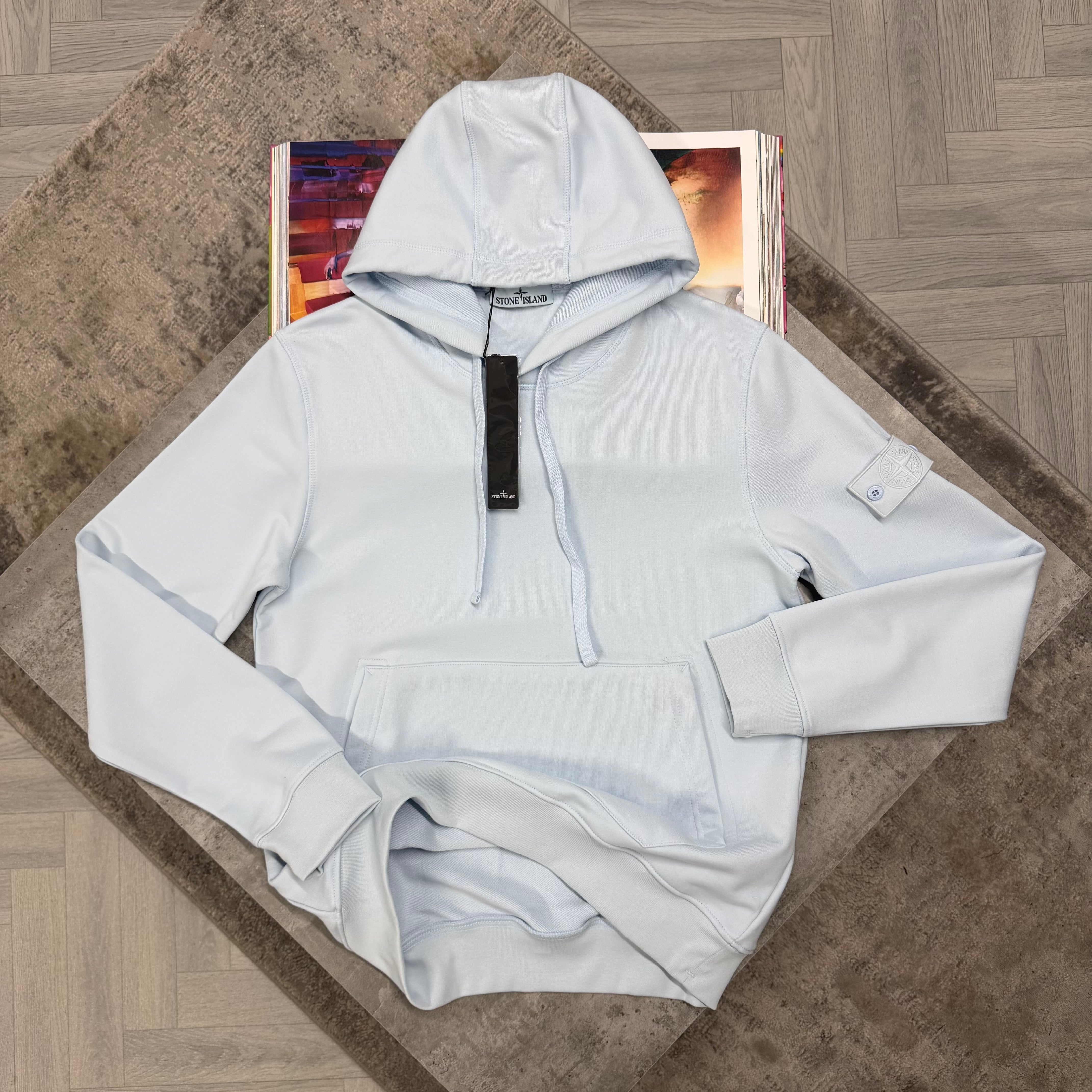 SI GHOST BADGE HOODIE - SKY BLUE