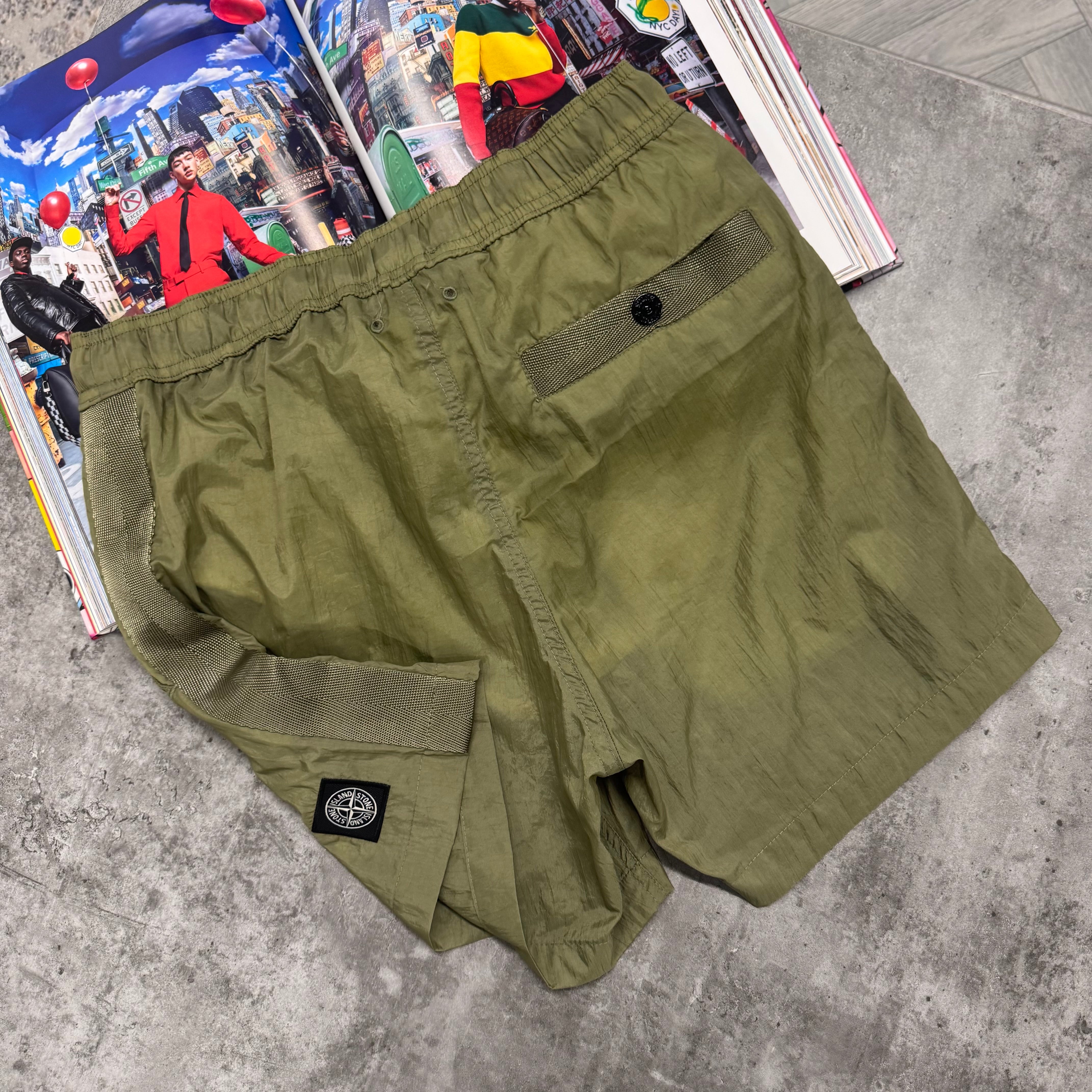 SI SQUARE BADGE SWIMS - KHAKI