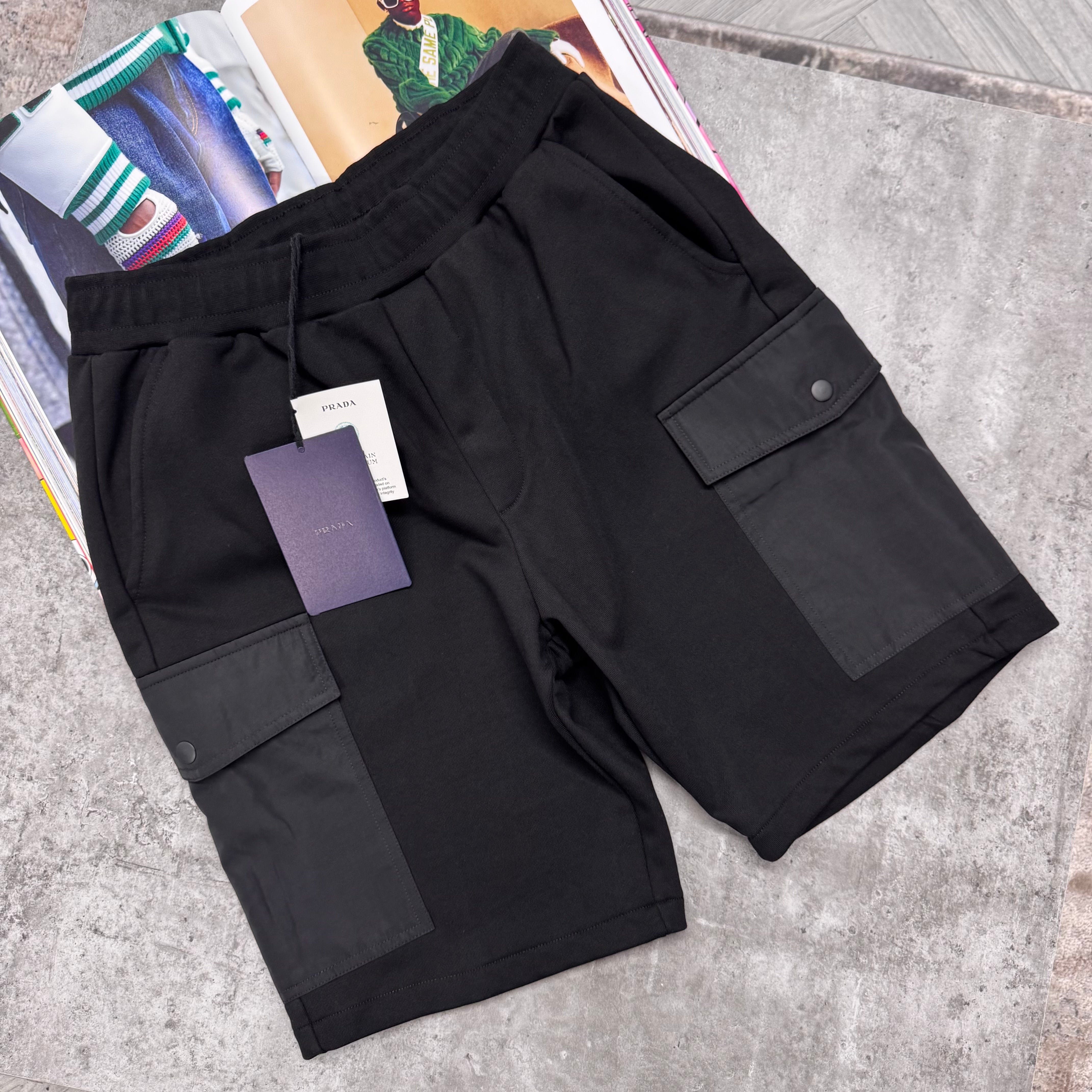 PDA COTTON SHORTS - BLACK